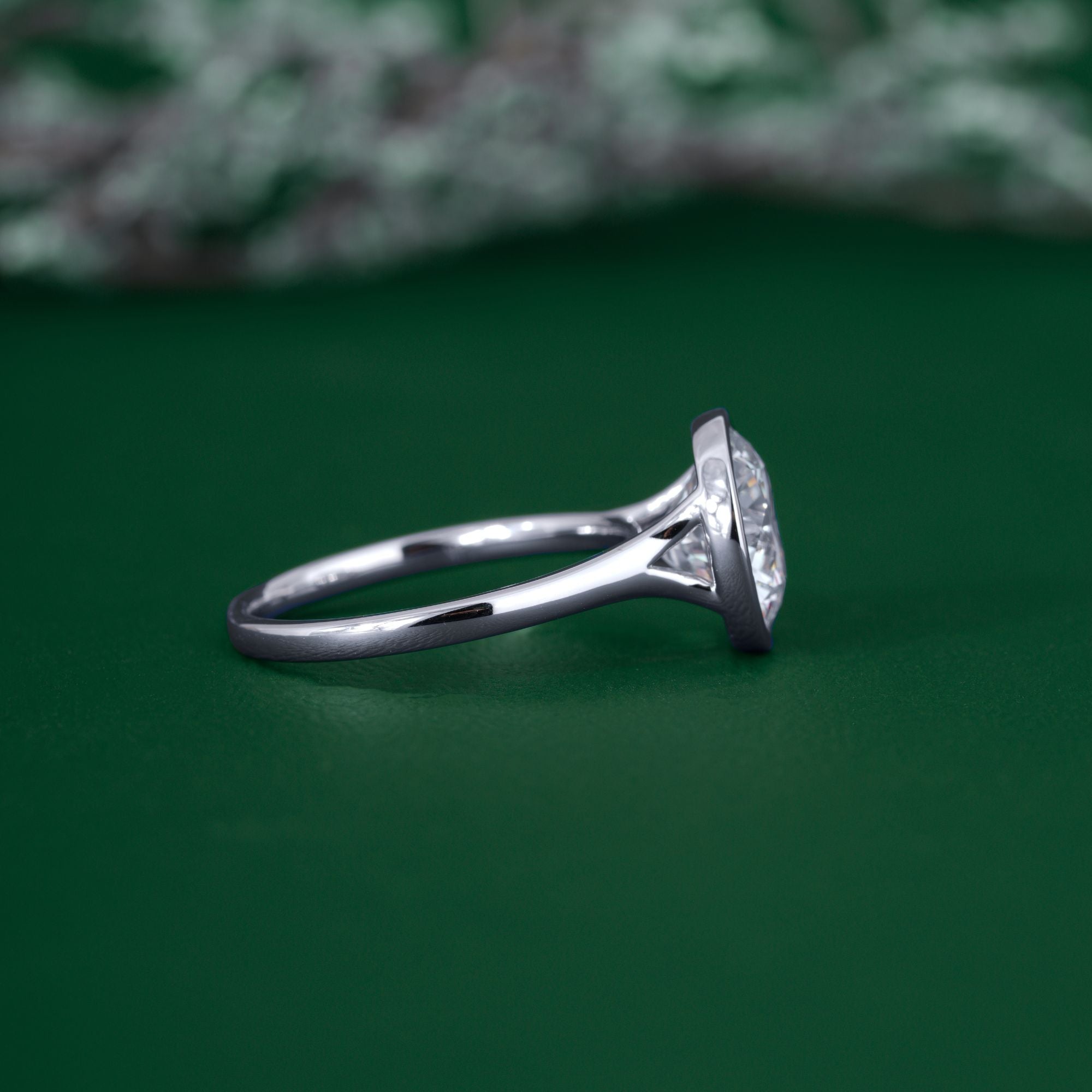 Propose ring with solid gold ring.