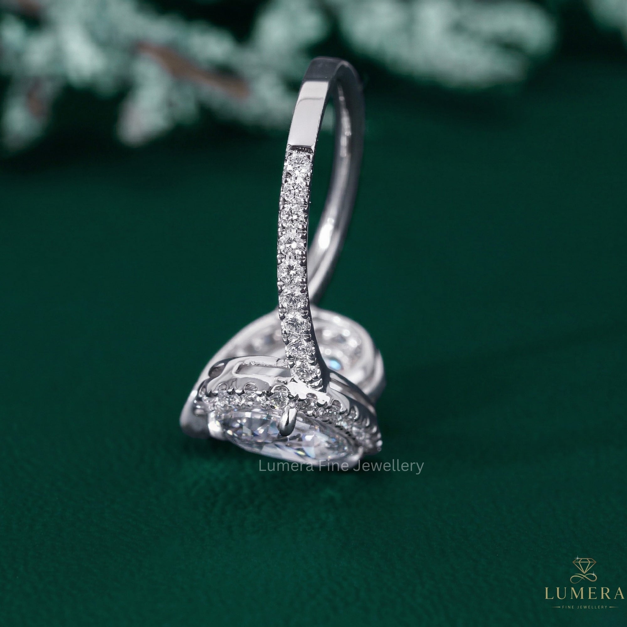 toi et moi ring with two stone engagement ring.
