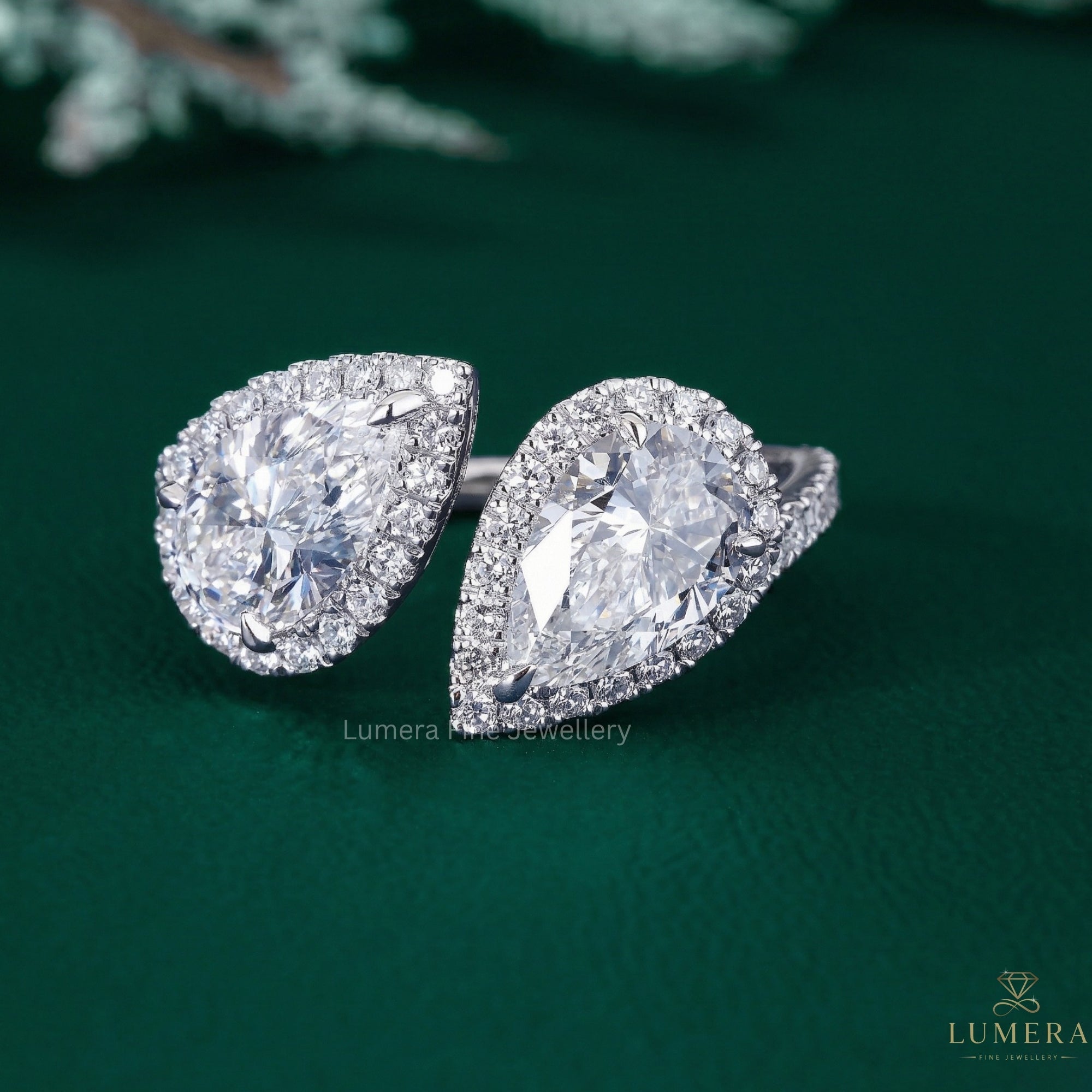 toi et moi engagement ring with you and me ring.