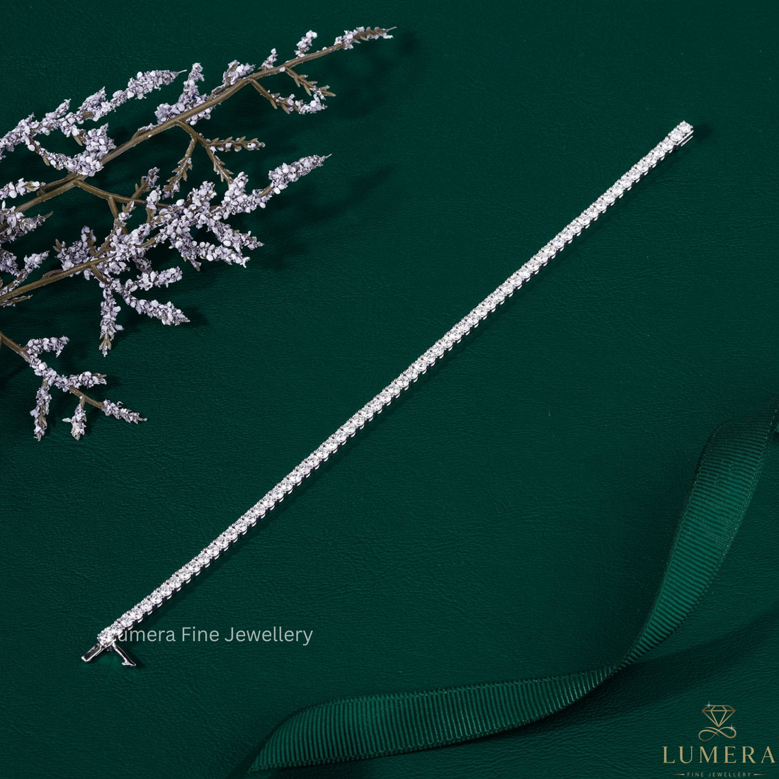 Round Lab Grown Diamond Tennis Bracelet