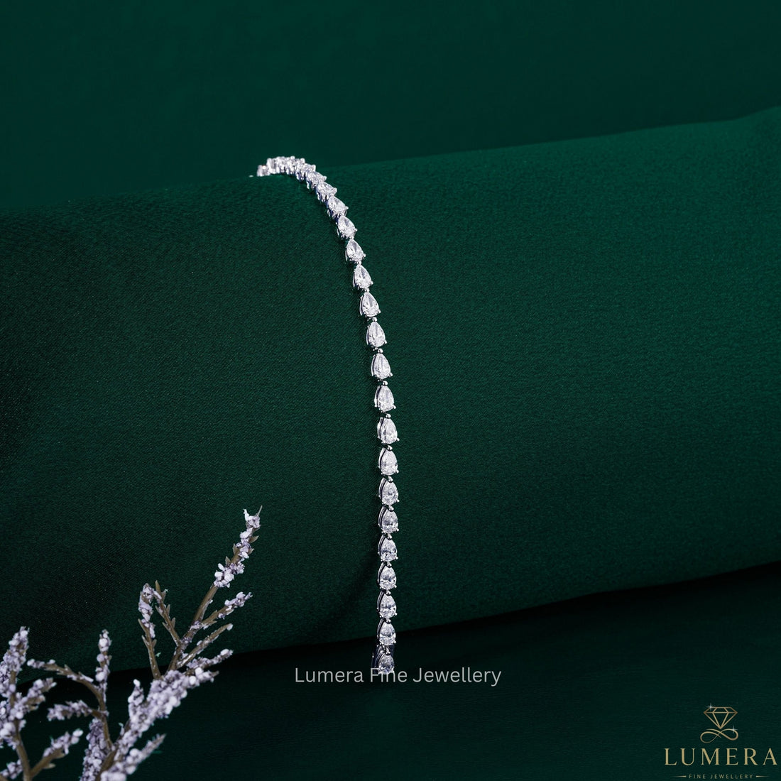 Marquise Lab Grown Diamond Horizontal Tennis Bracelet