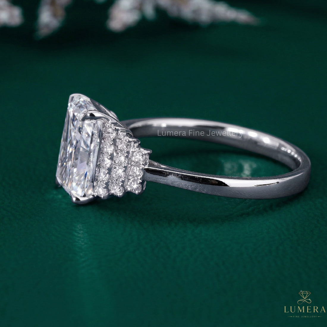round diamond ring with vintage engagement ring.
