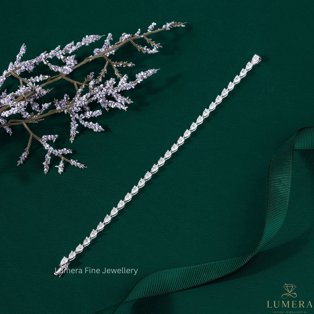 Marquise Lab Grown Diamond Horizontal Tennis Bracelet