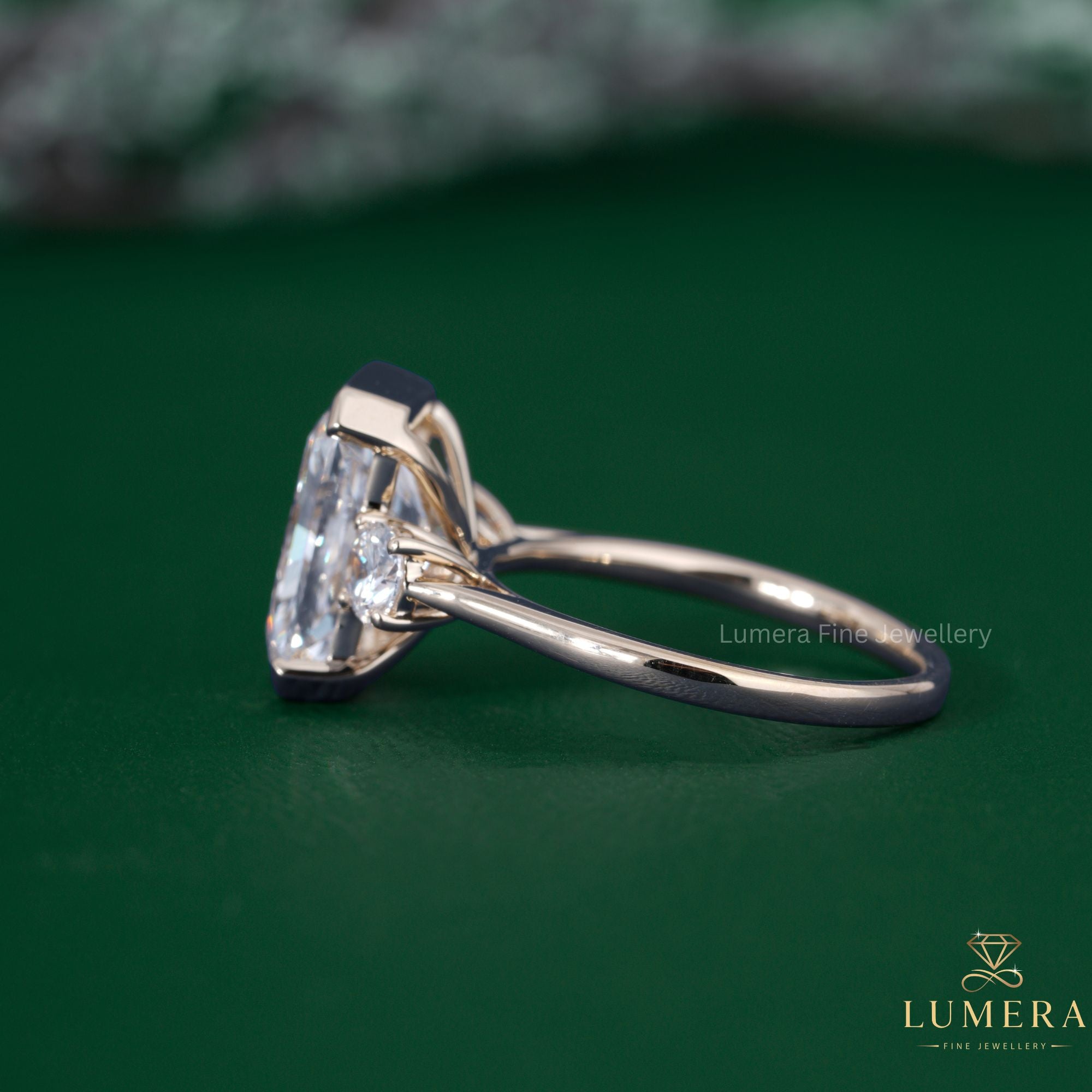 Tapered shank ring with tapered shank setting ring.