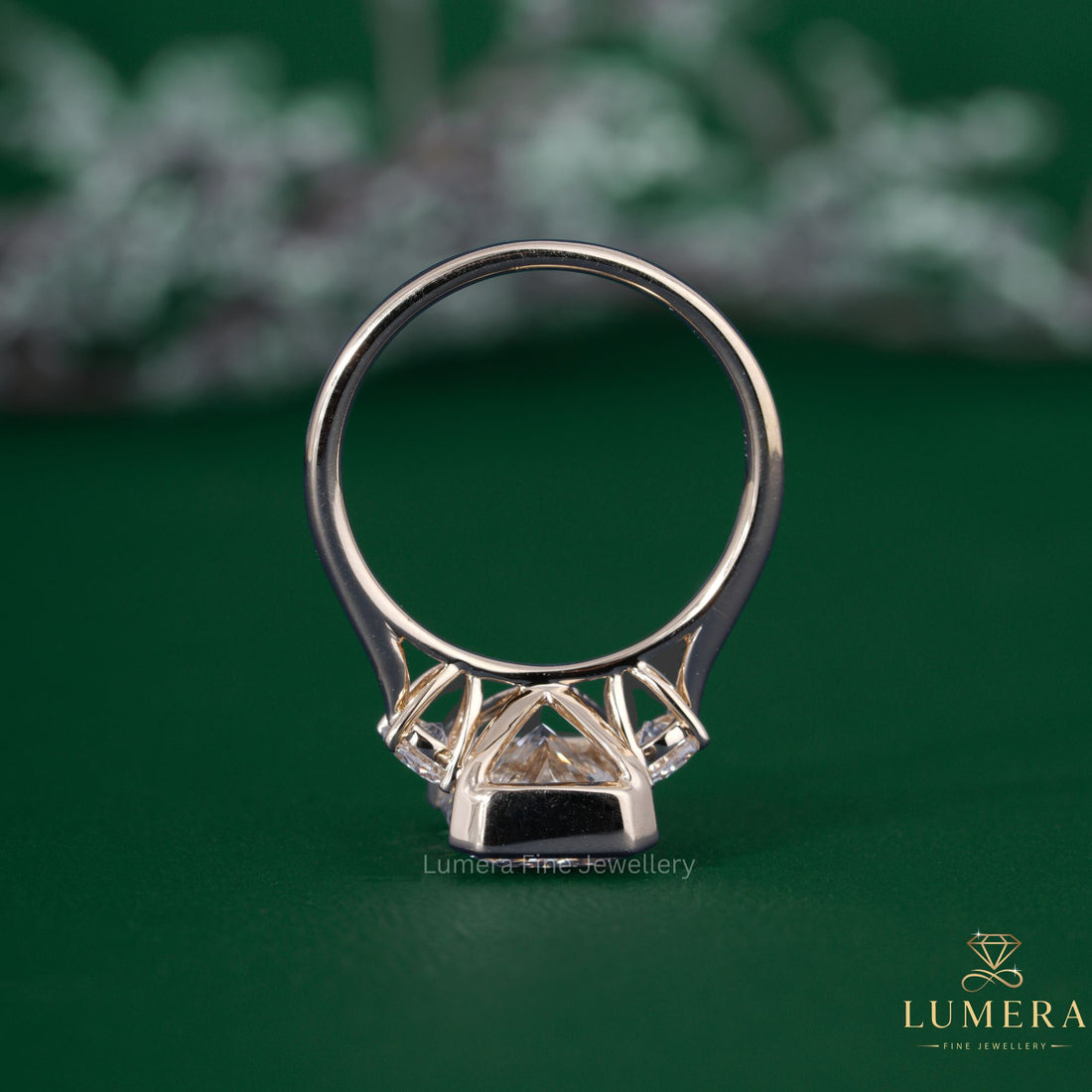 Trellis setting ring with trellis set ring.