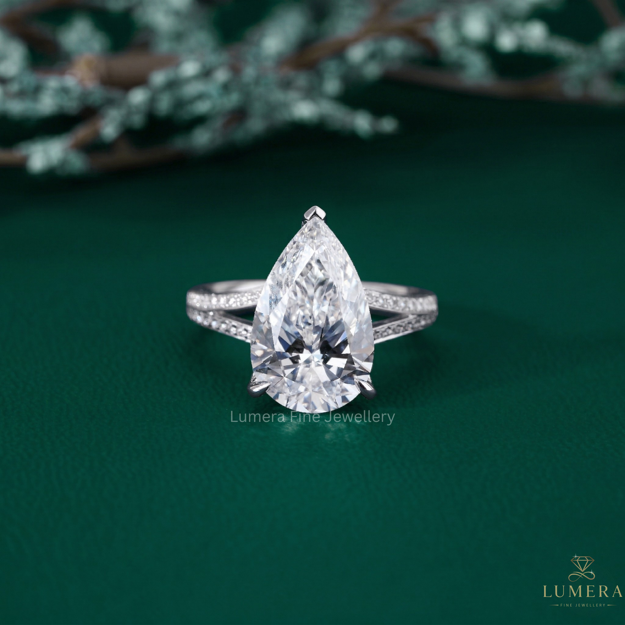 pear engagement ring with gold pear shaped engagement ring.