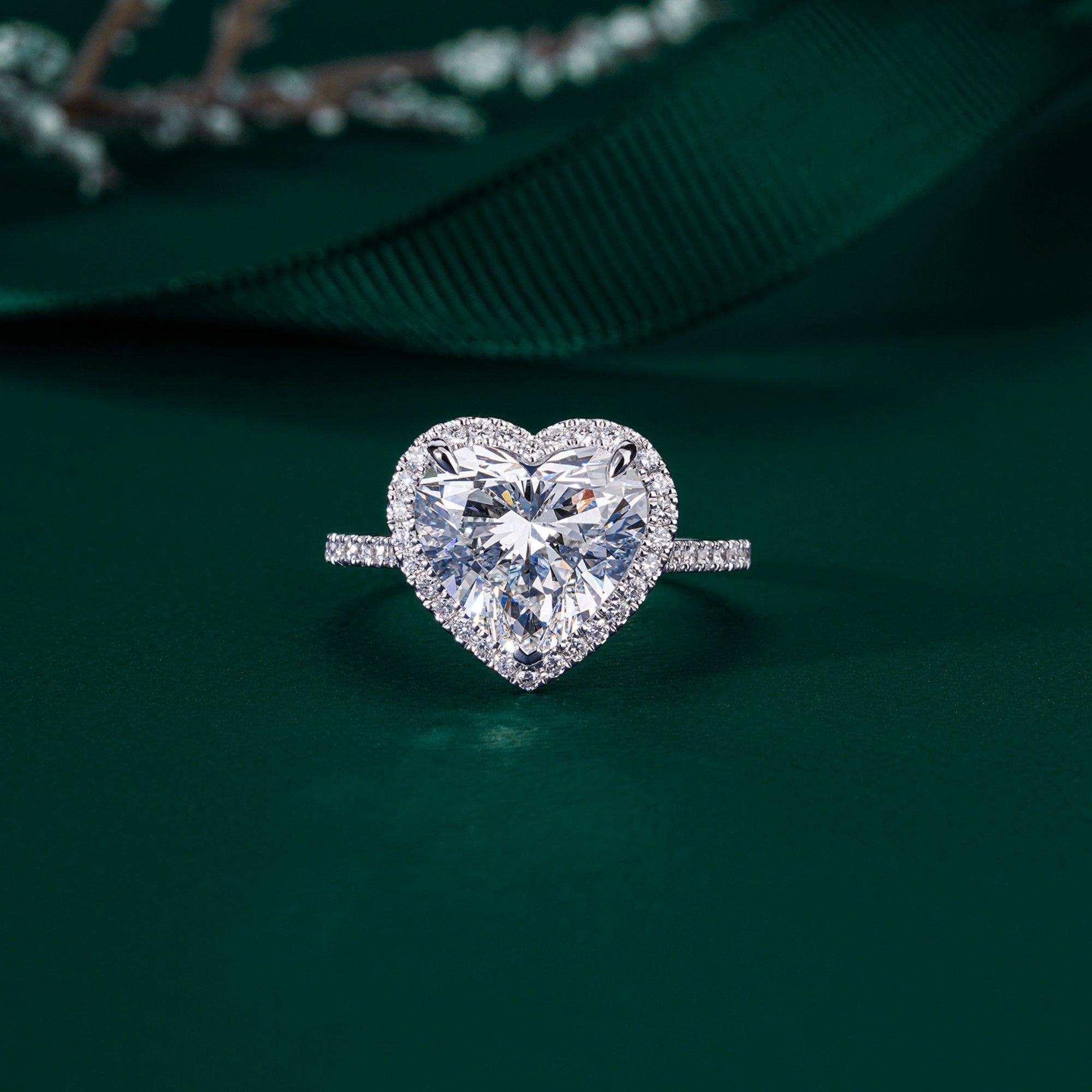 pave setting ring with claw prong setting.
