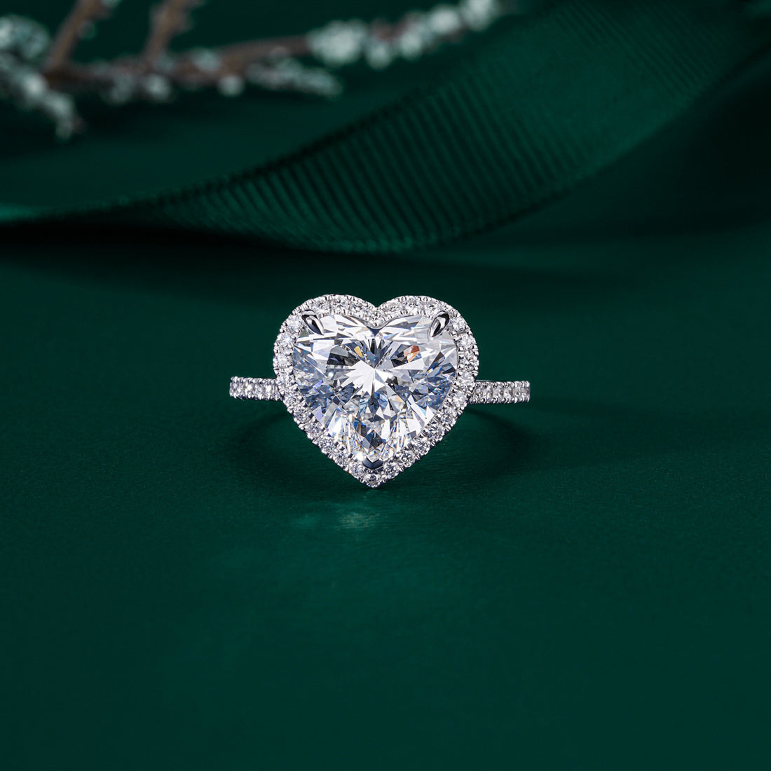 pave setting ring with claw prong setting.
