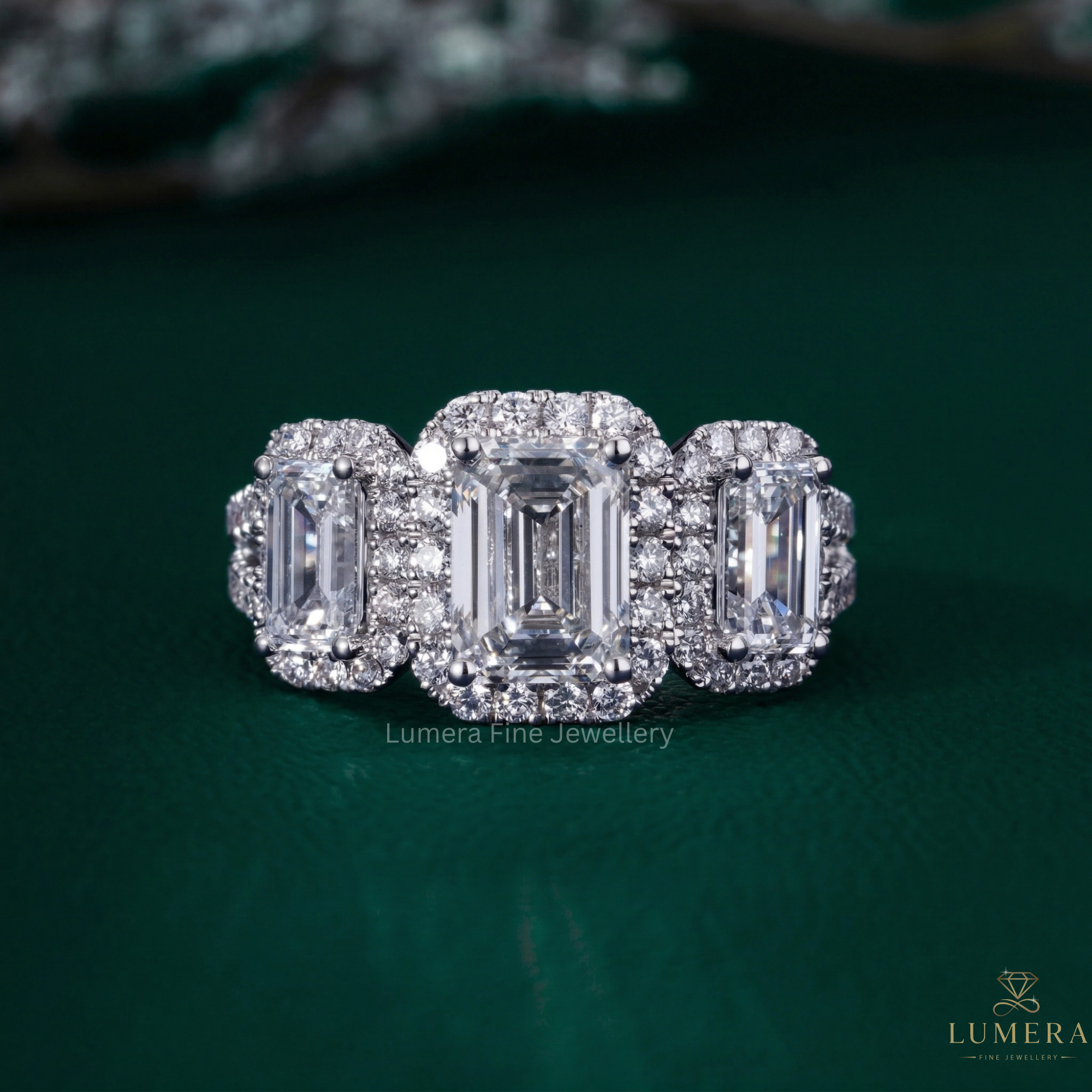Bypass engagement ring with bypass setting ring.