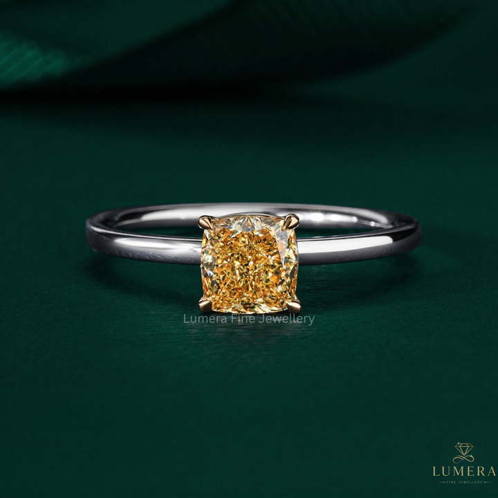 solitaire engagement ring with cushion cut solitaire engagement ring.