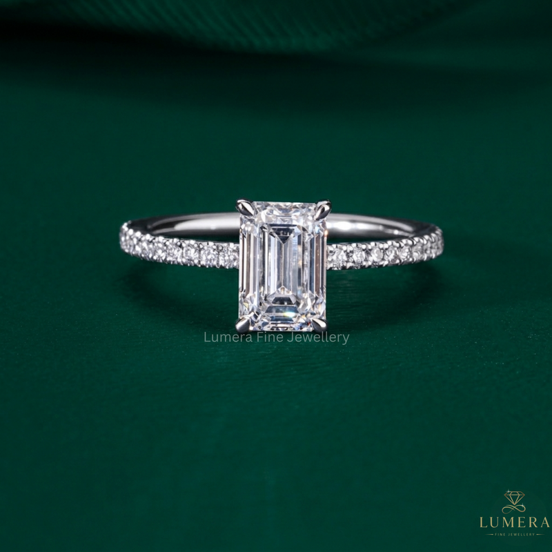 emerald diamond engagement ring with emerald diamond ring.
