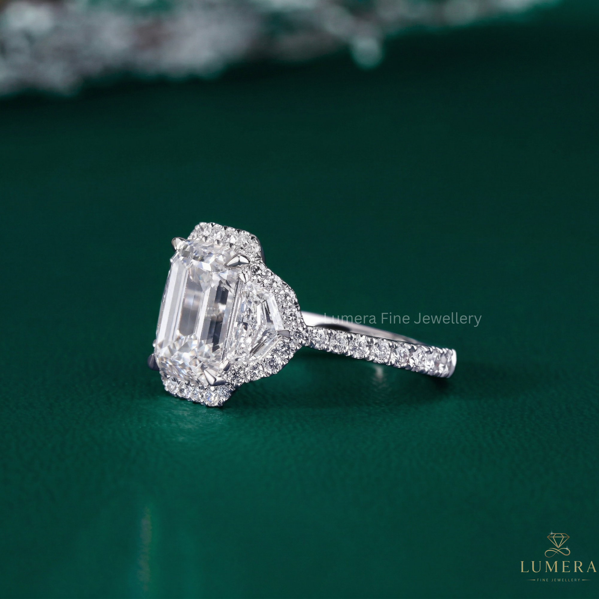 emerald cut ring with emerald cut engagement ring.