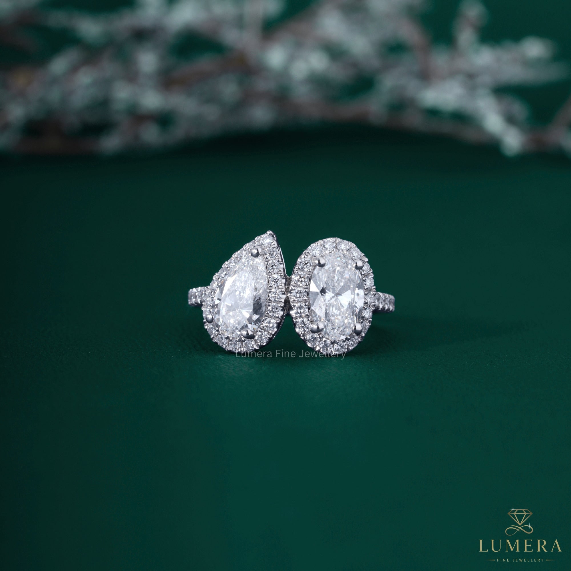 Pear And Oval Diamond Ring with almond oval diamond ring.
