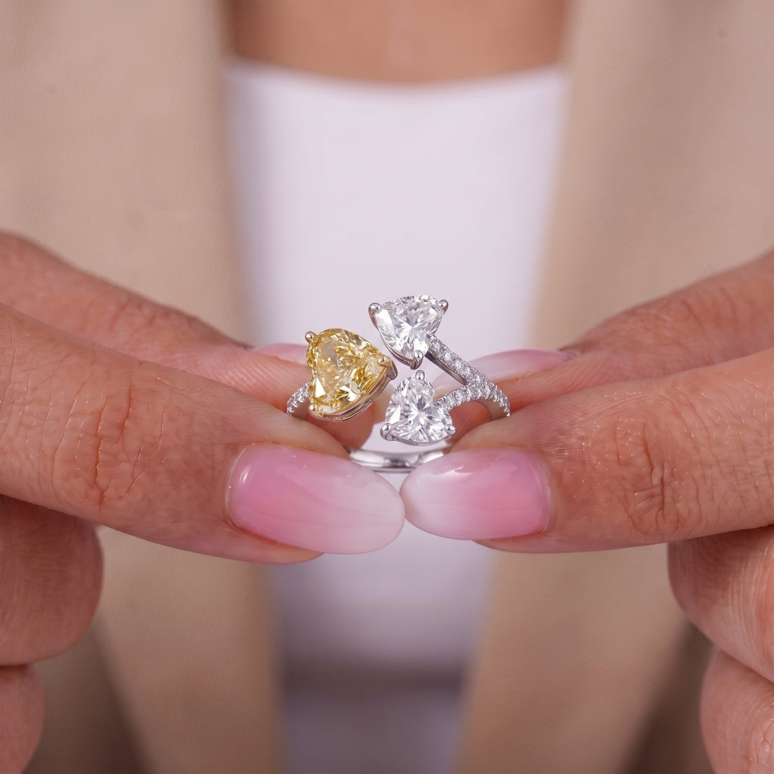 lab grown diamond with gift for her.
