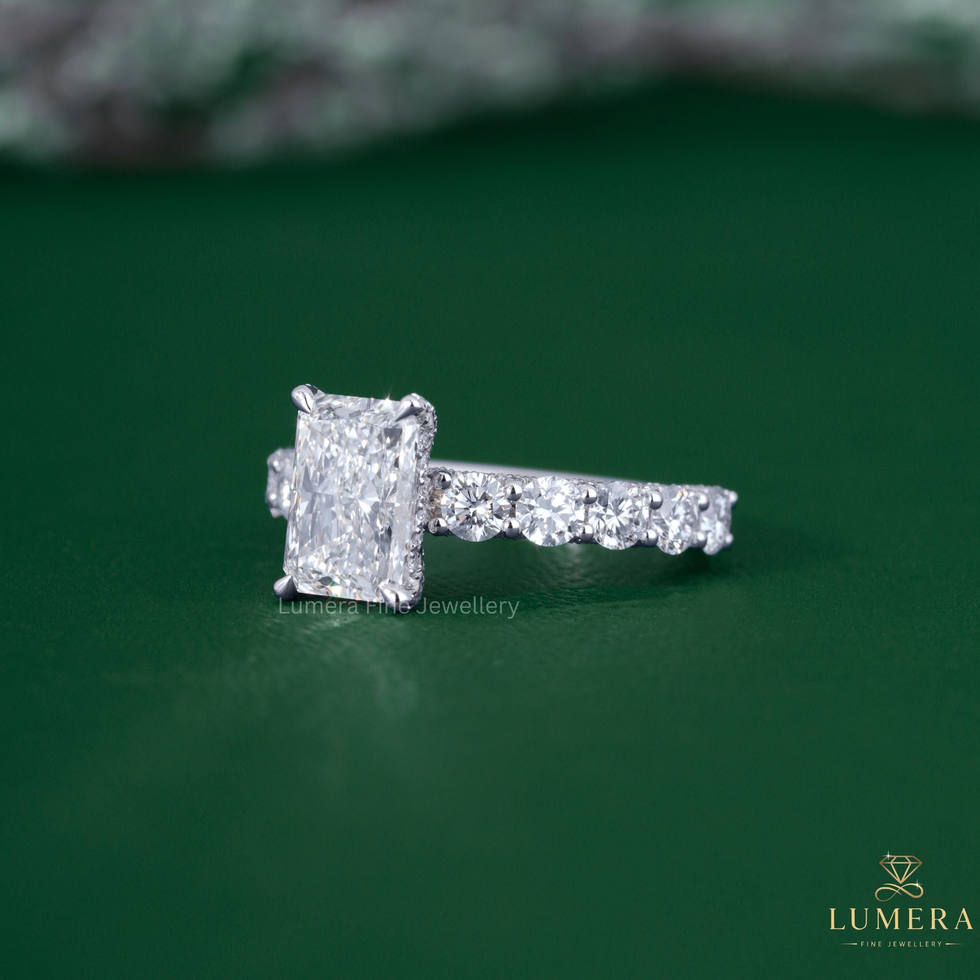 IGI Certified with lab grown diamond.