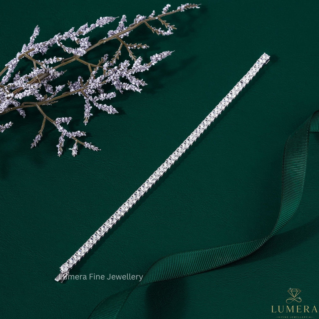 Oval Lab Grown Diamond Tennis Bracelet