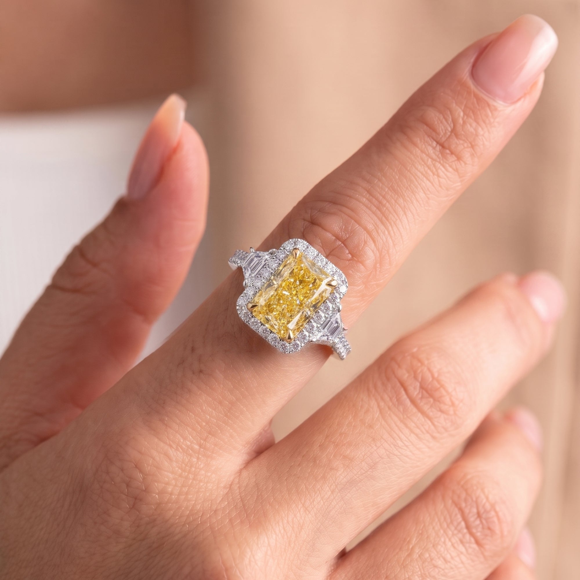 halo engagement ring with pave diamond engagement ring.
