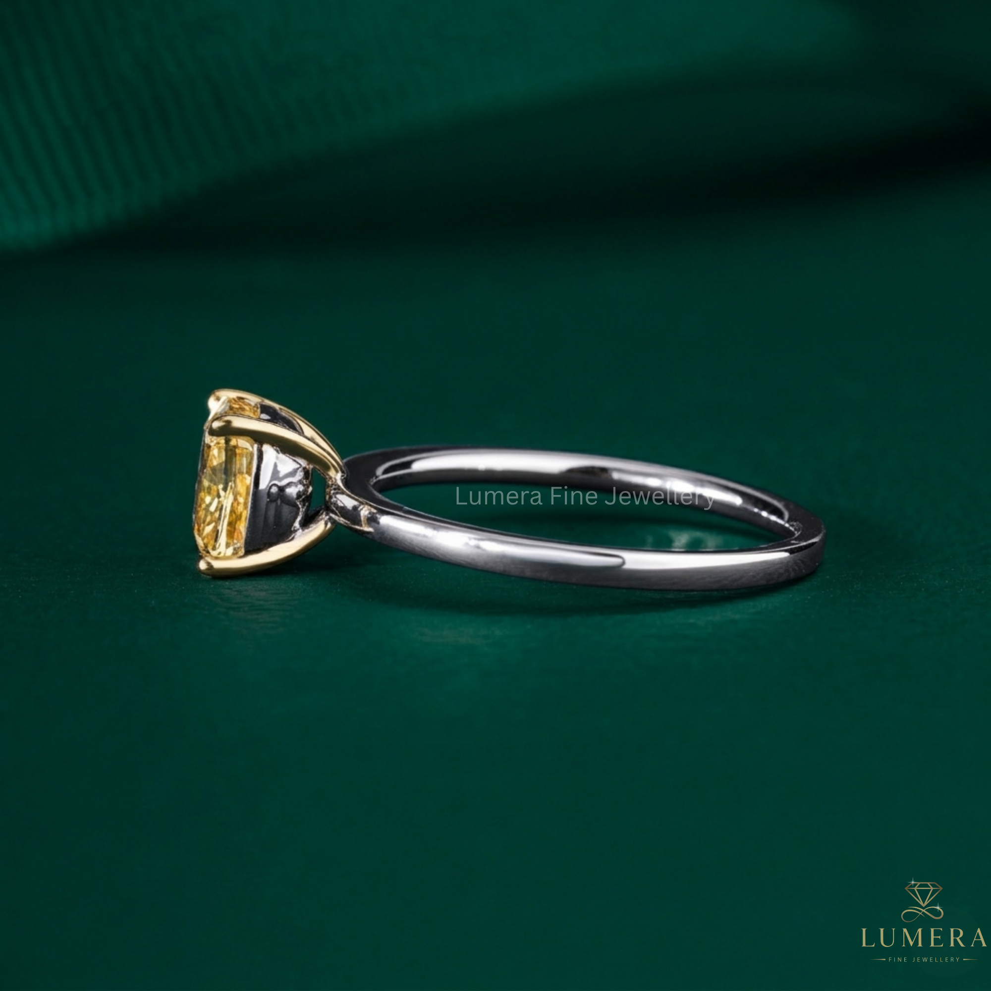 two tone gold ring on solid gold ring.
