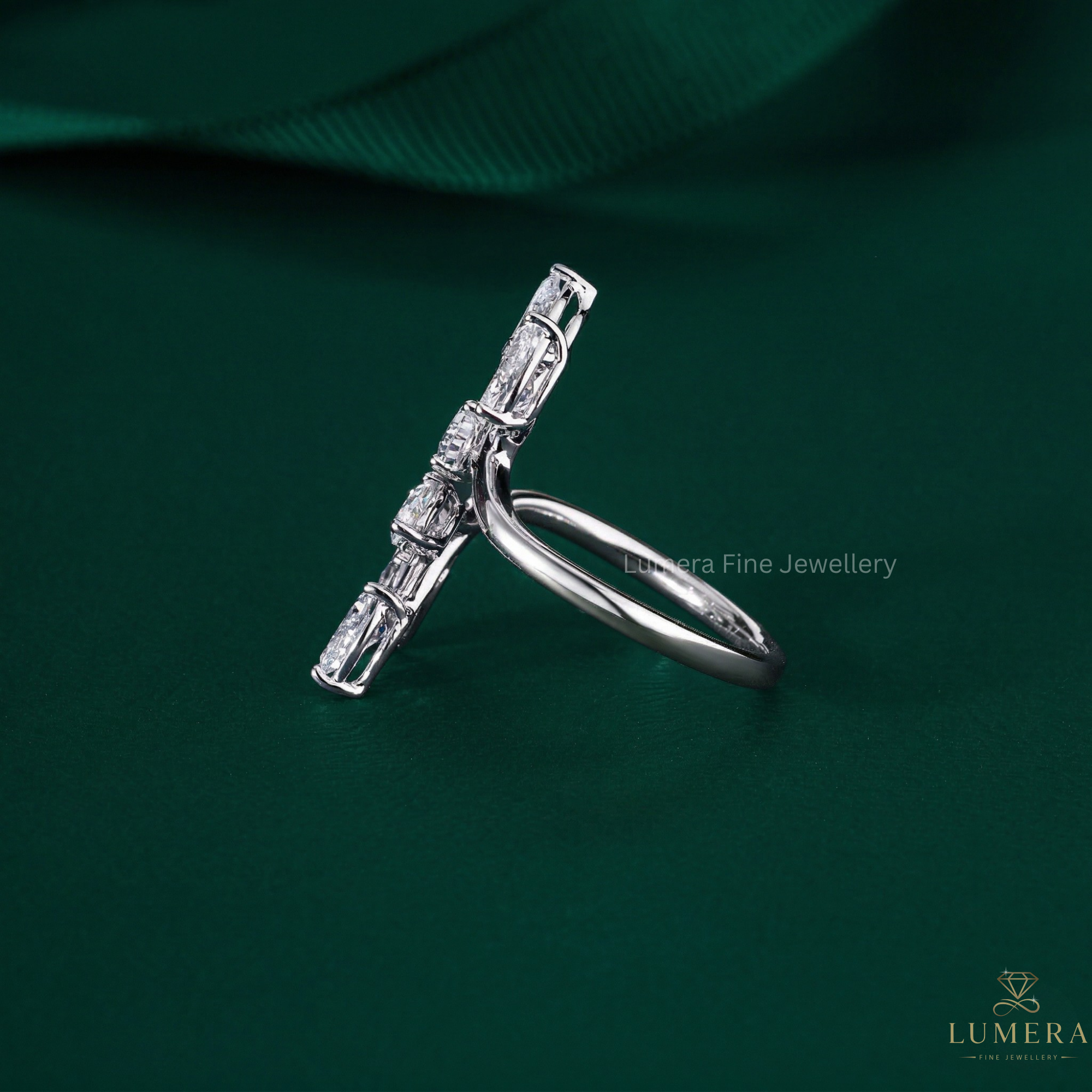 bypass engagement ring on nature inspired engagement ring.
