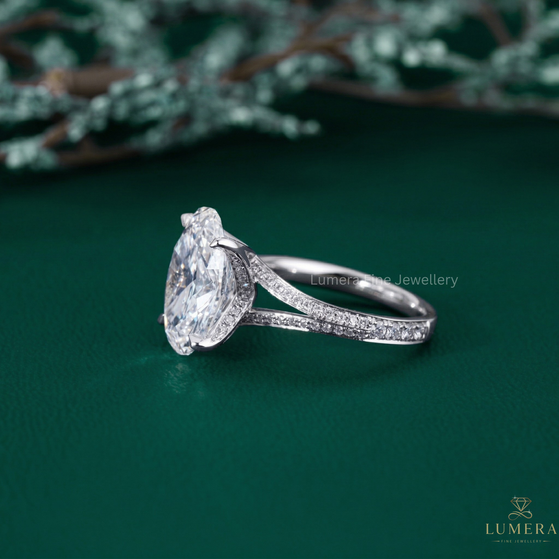 oval cut diamond ring with oval gold engagement ring.