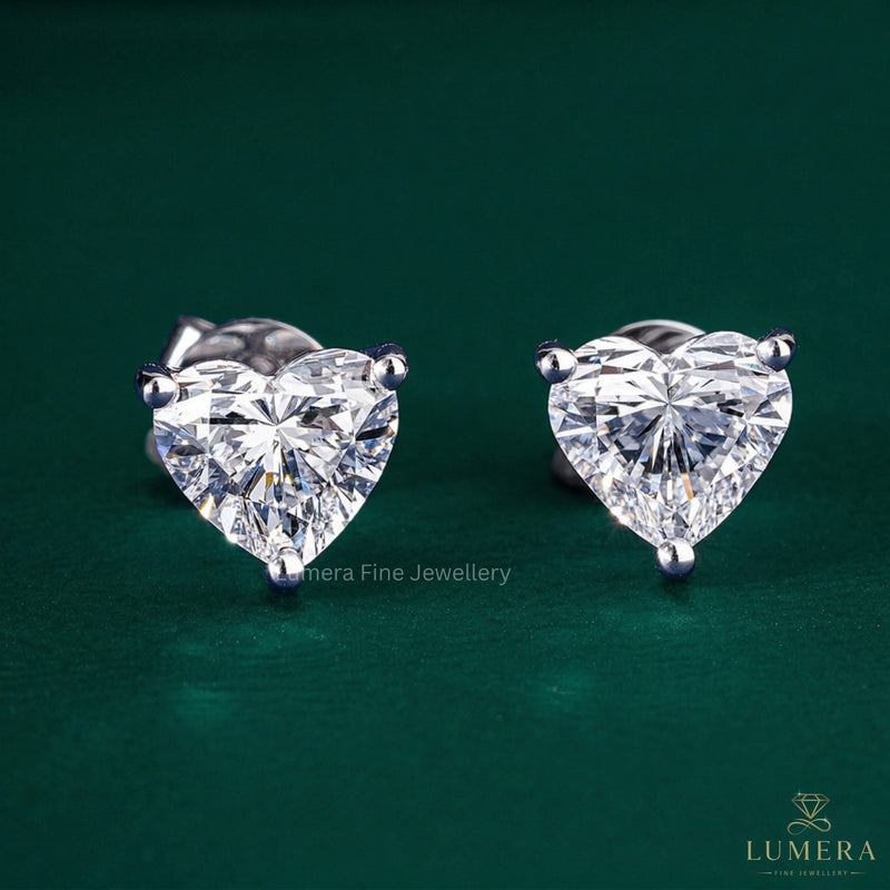 solitaire earrings with basket setting earrings.
