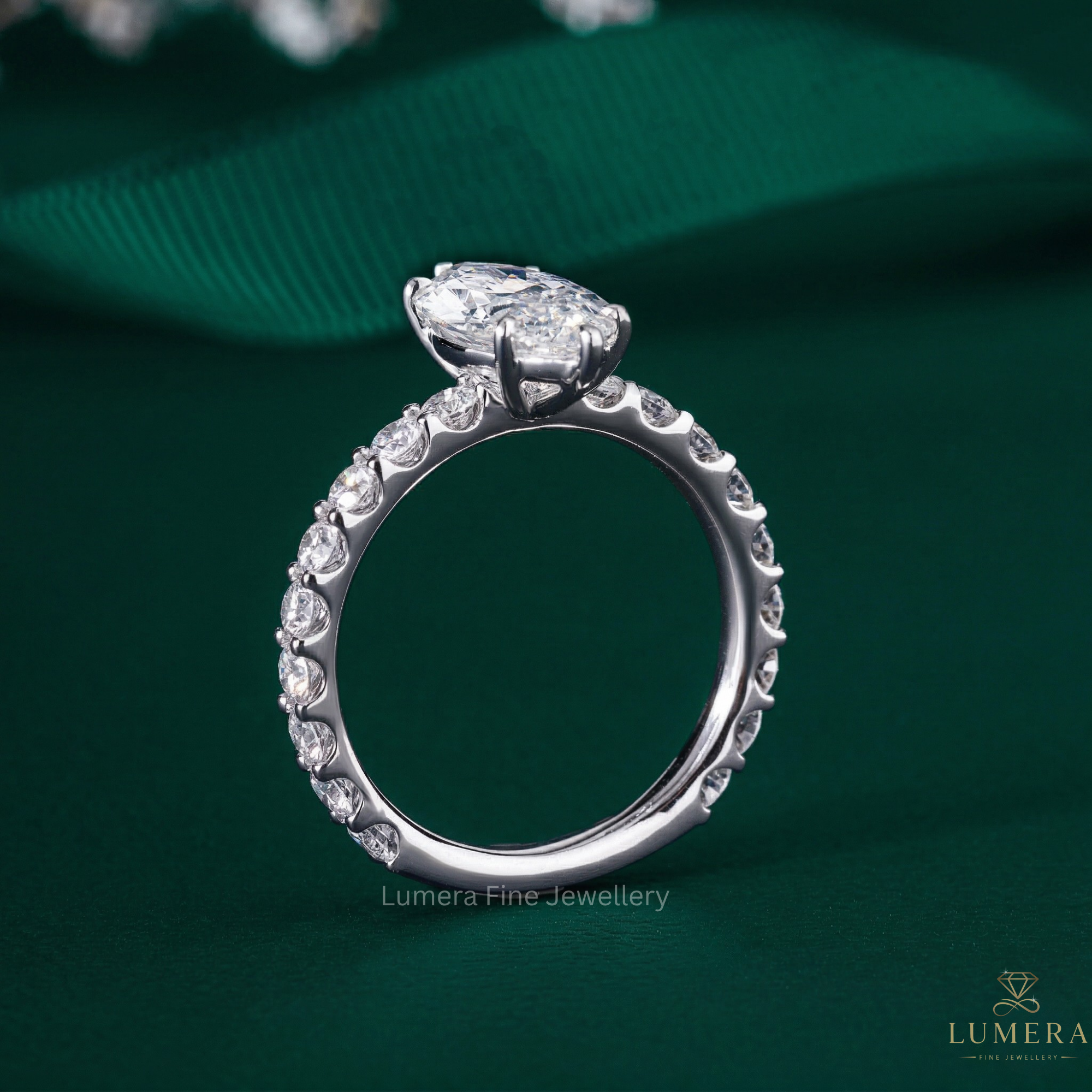 u prong pave band with 6 claw prong setting.
