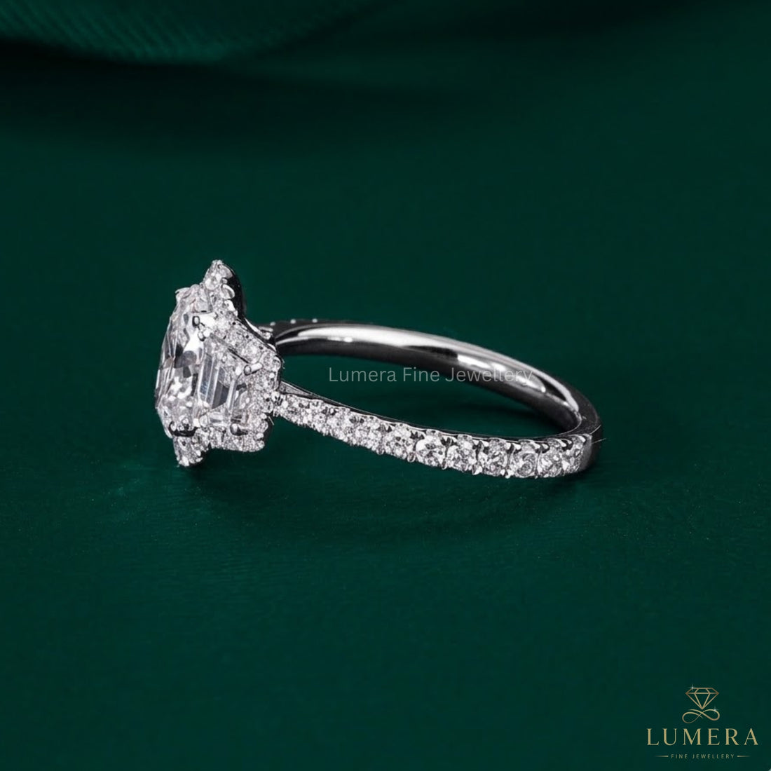 solid gold diamond ring for promise ring.
