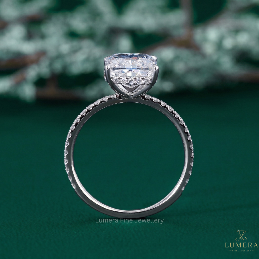 hidden halo diamond ring with cushion hidden halo ring.