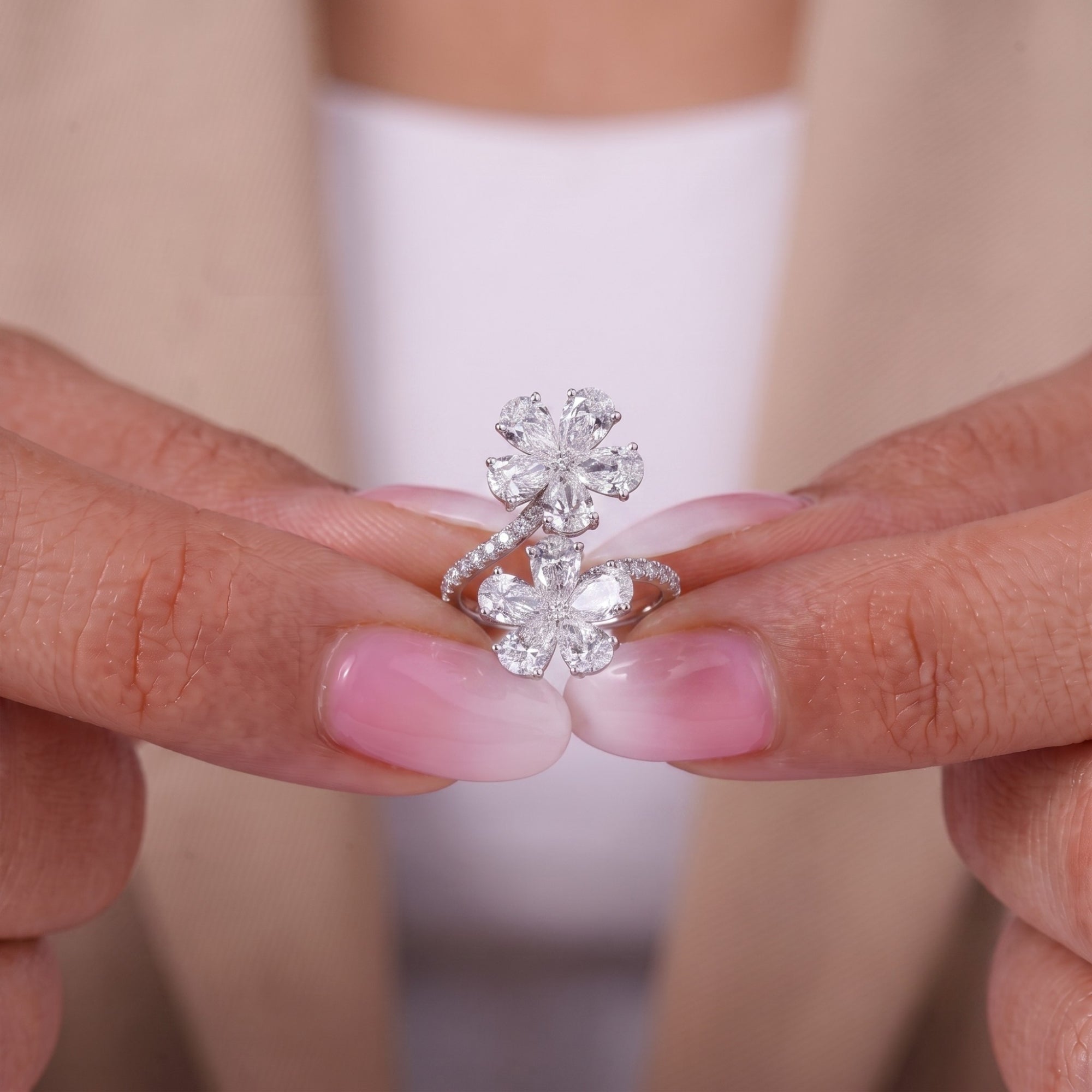 lab grown diamond with shop engagement ring.