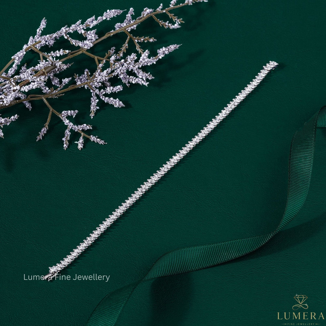 Marquise Lab Grown Diamond Tennis Bracelet