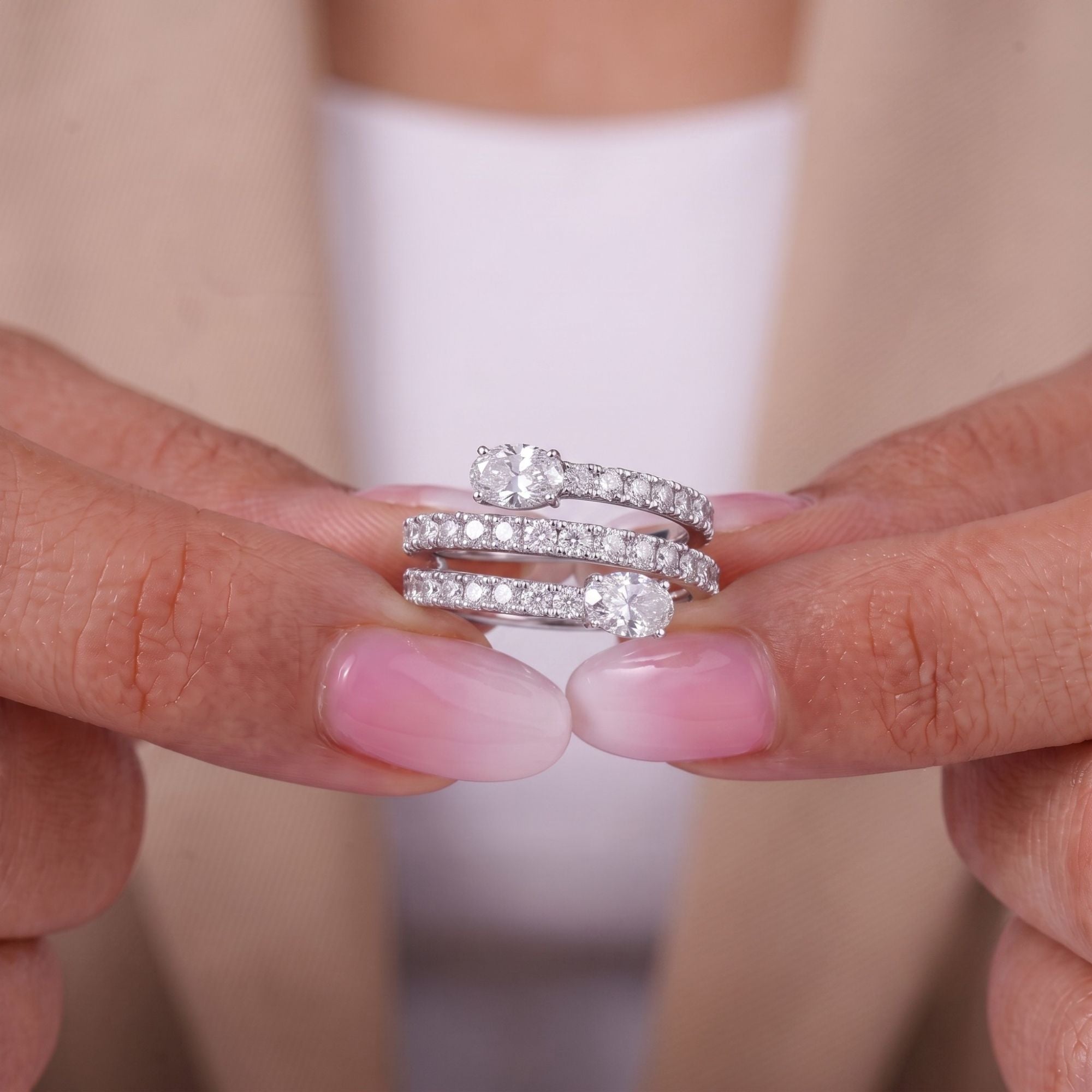 solid gold band with diamond wedding band.
