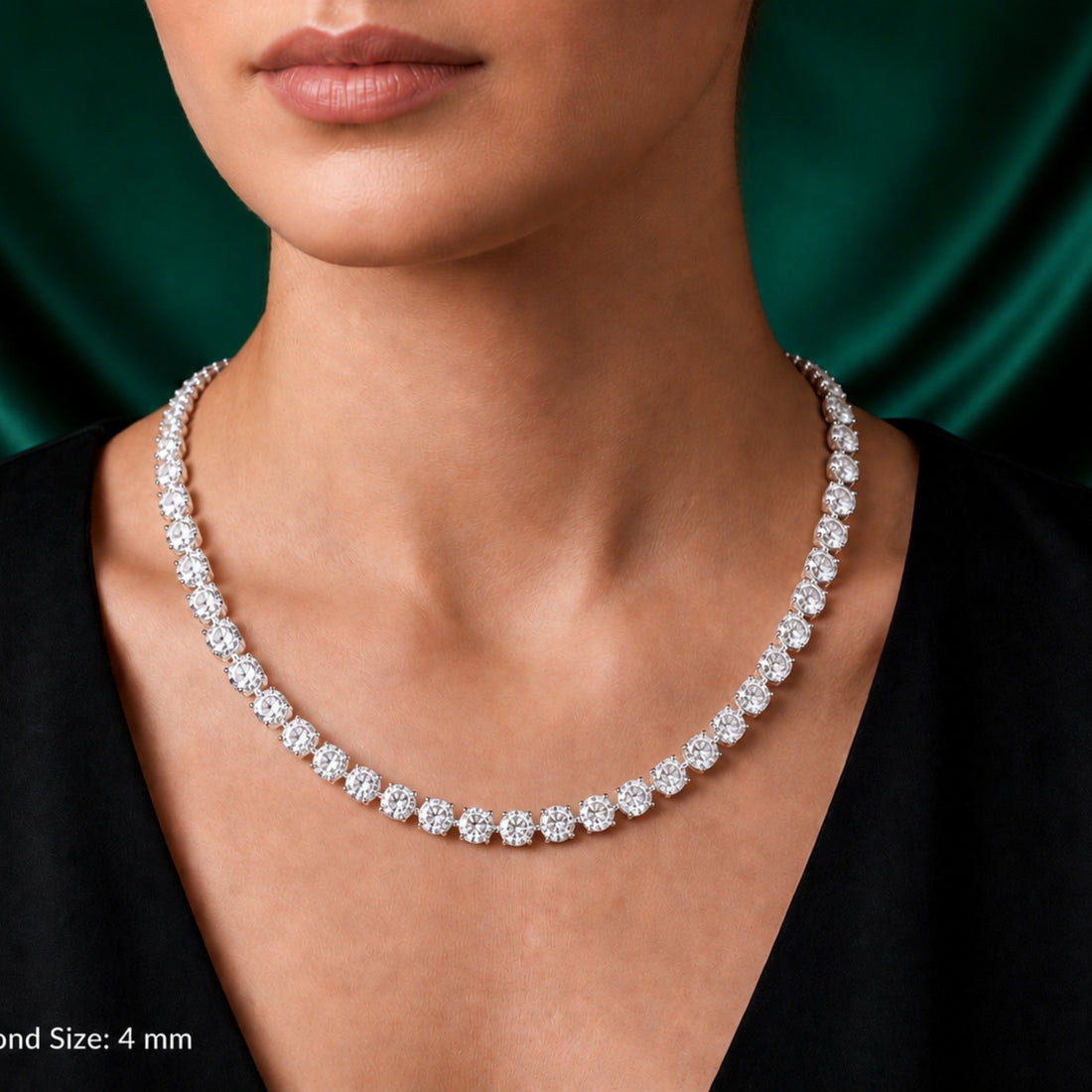 lab grown diamond necklace with fine jewelry.