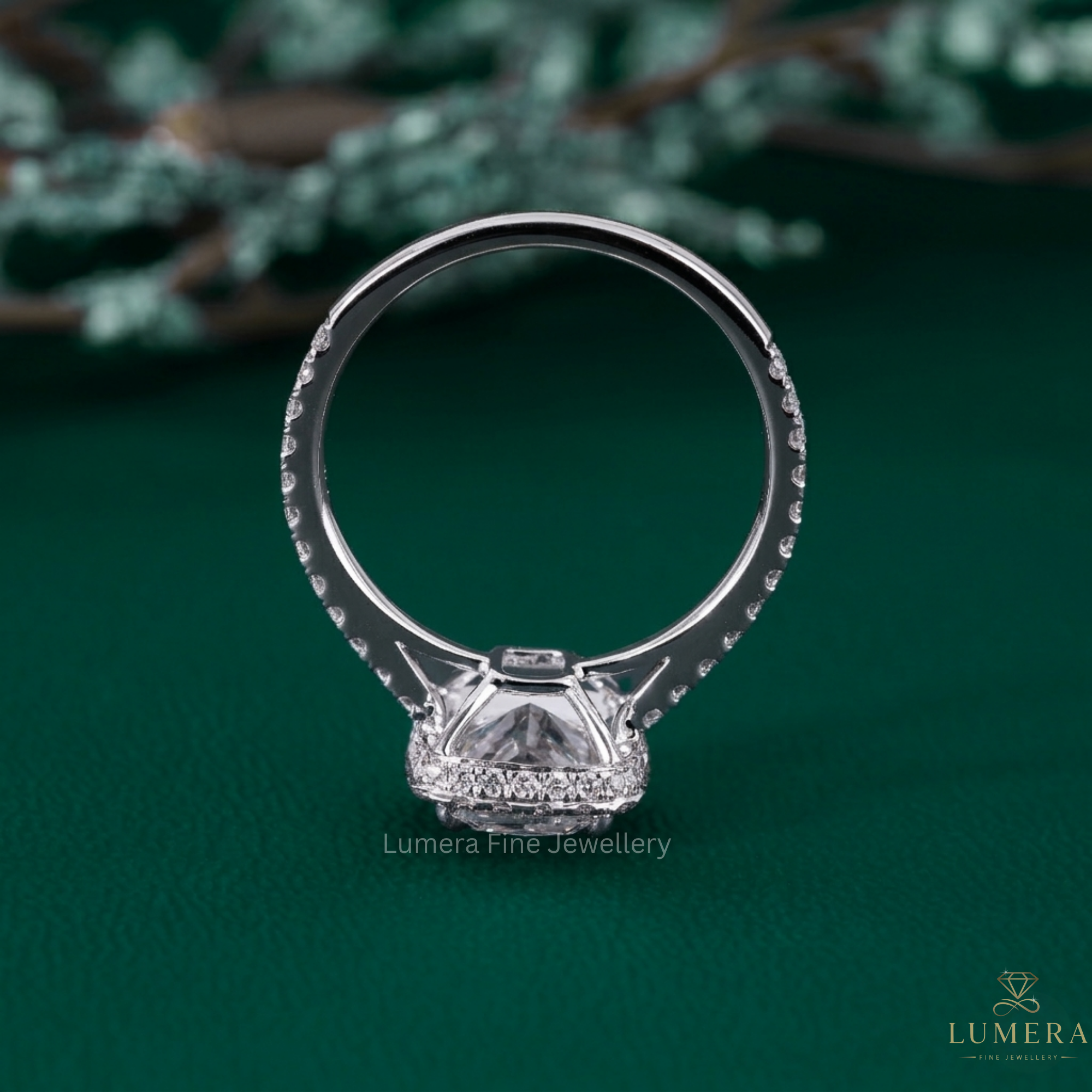 halo engagement ring with hidden halo engagement ring.