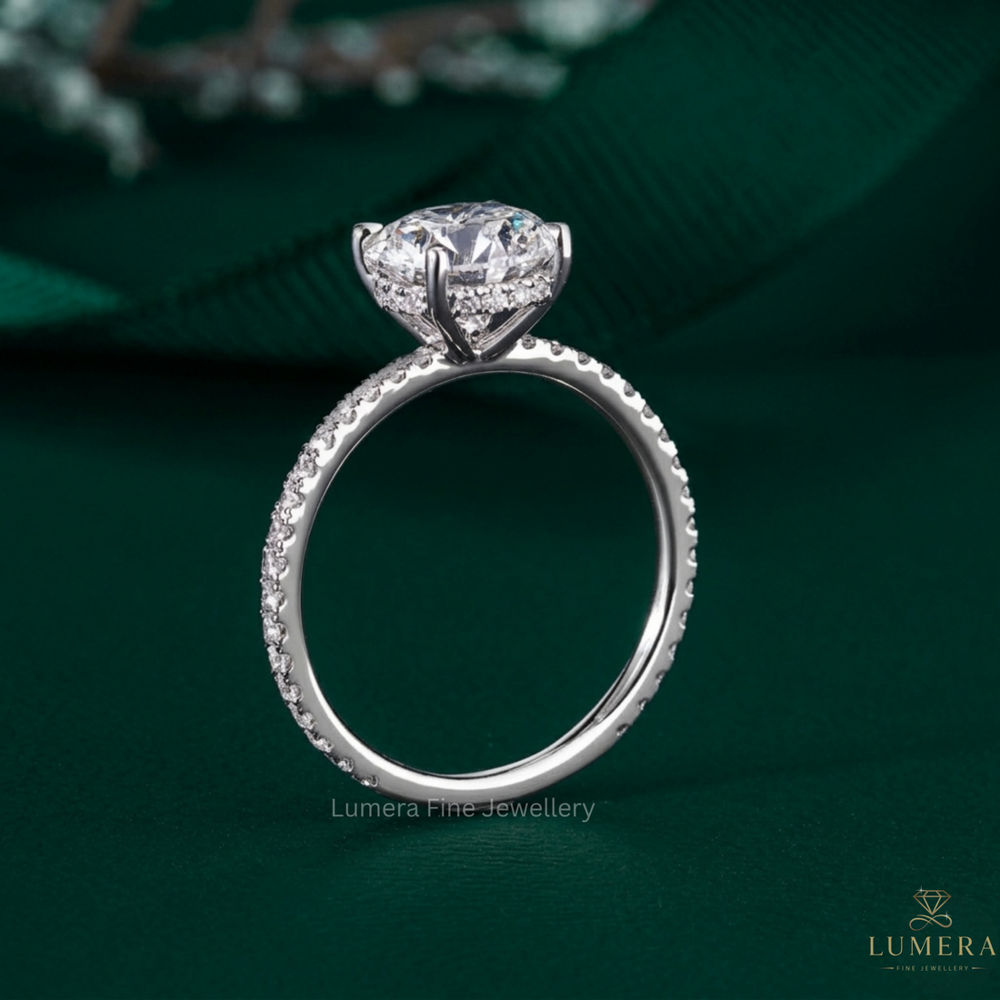buy diamond ring featuring lumera engagement ring.