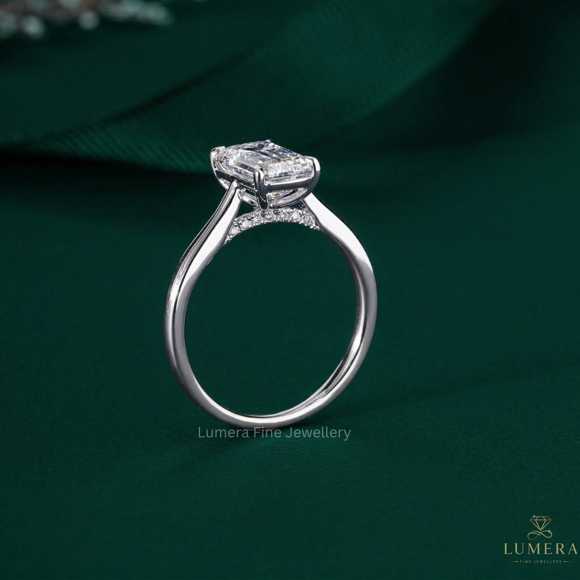 customized ring with handmade ring.
