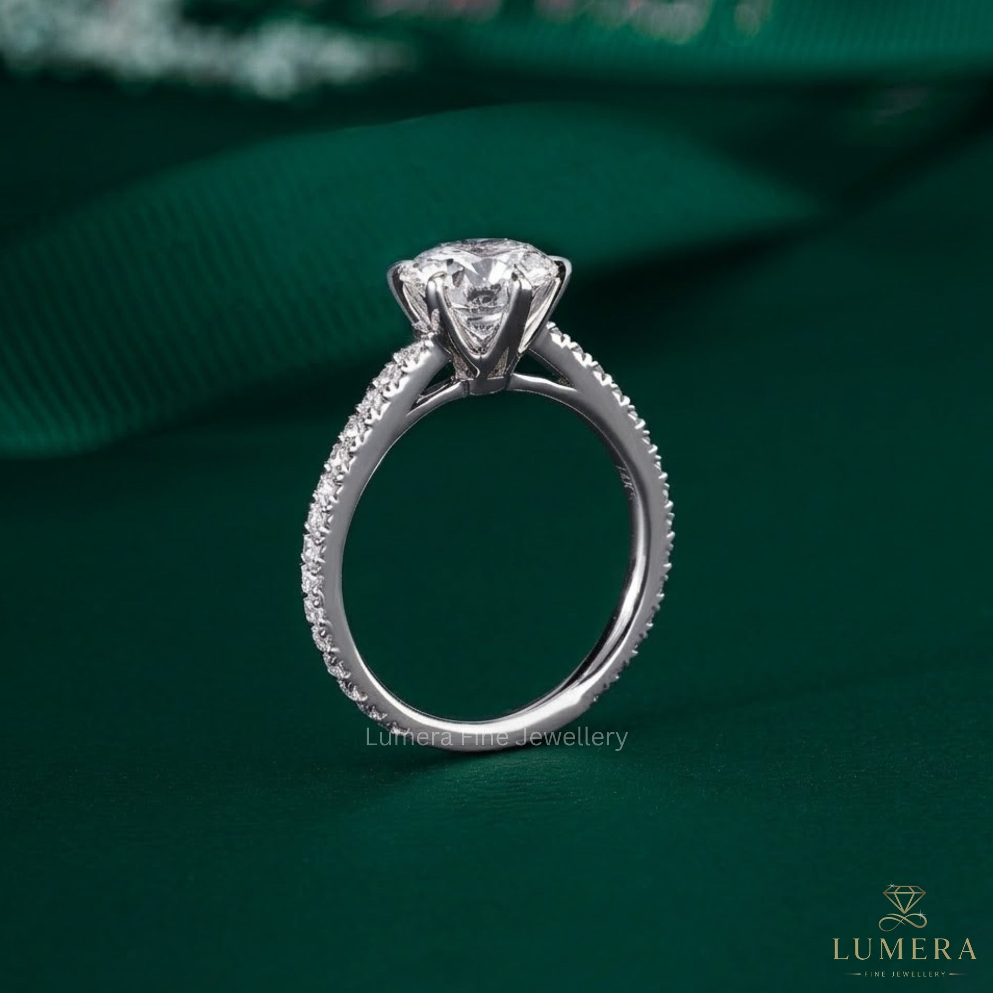 buy engagement ring with lab grown diamond ring.
