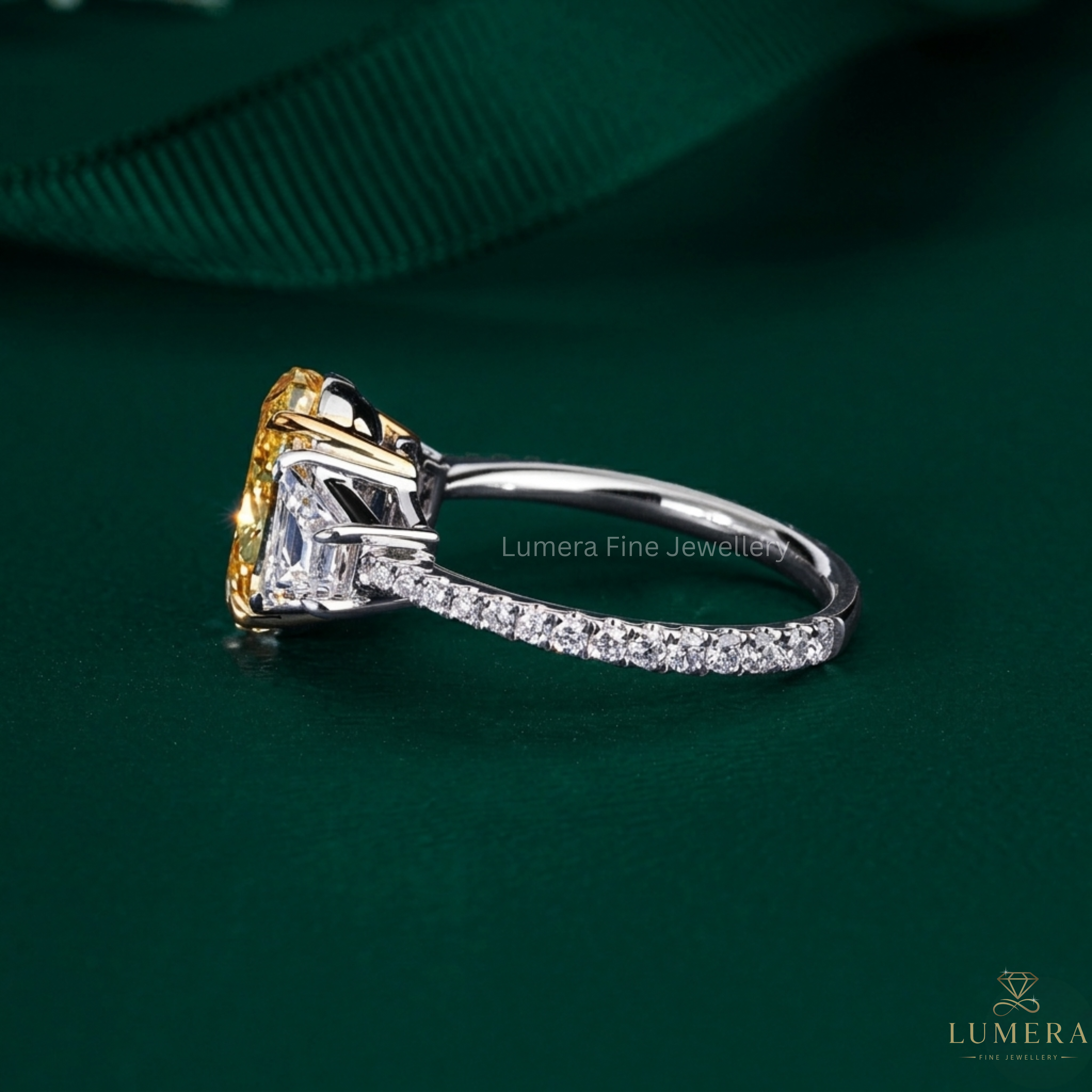 solid gold ring with IGI certified.
