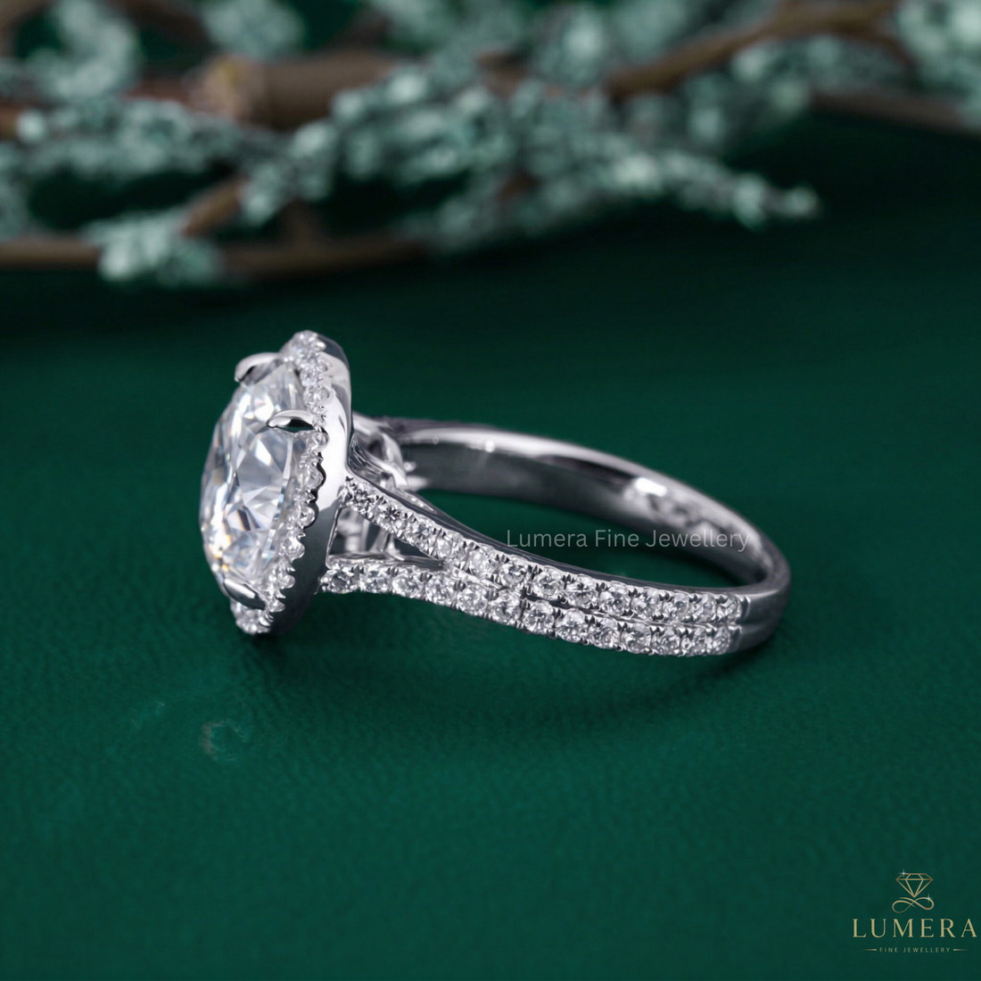 round diamond halo ring with round cut halo diamond ring.
