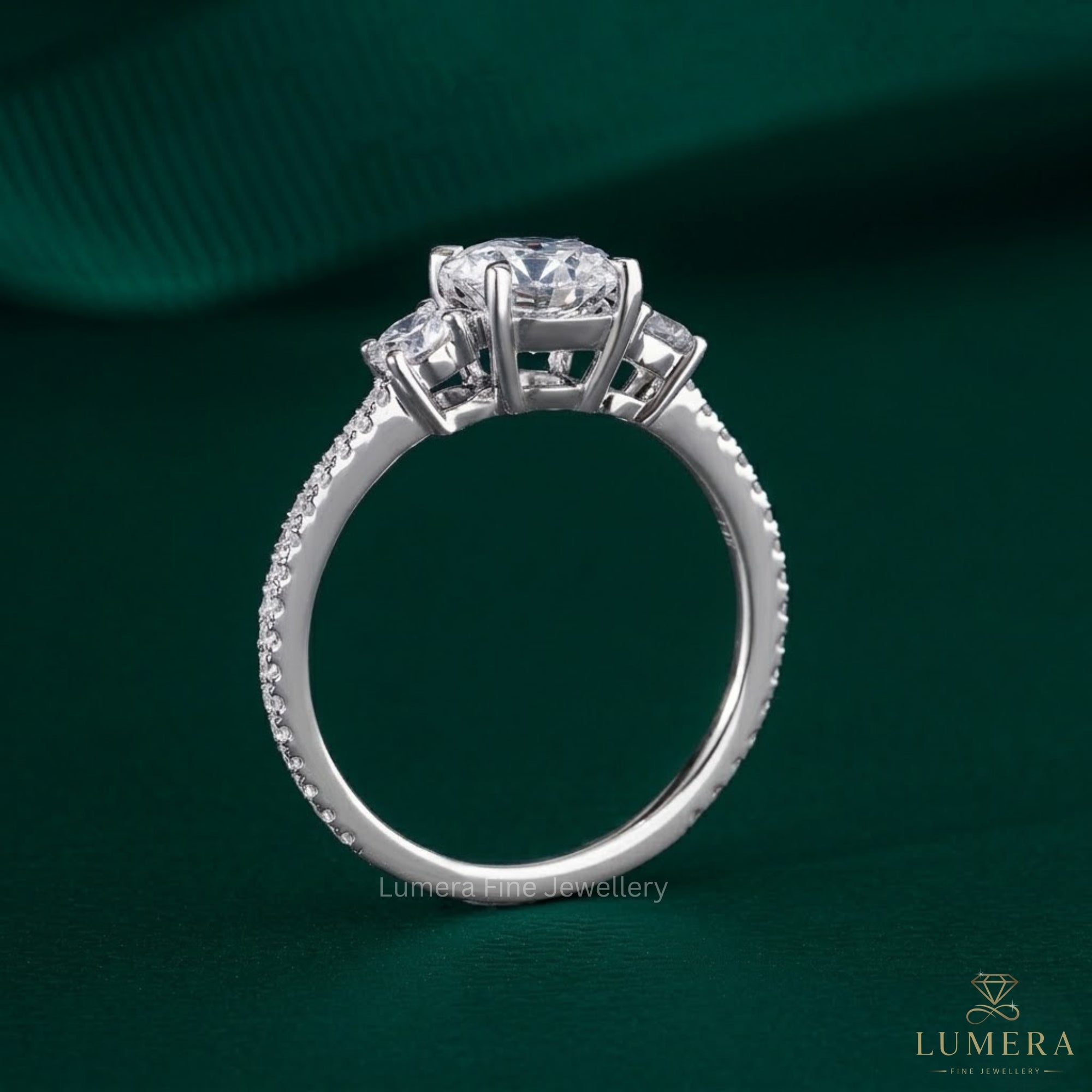 three stone engagement ring diamond with basket engagement ring.