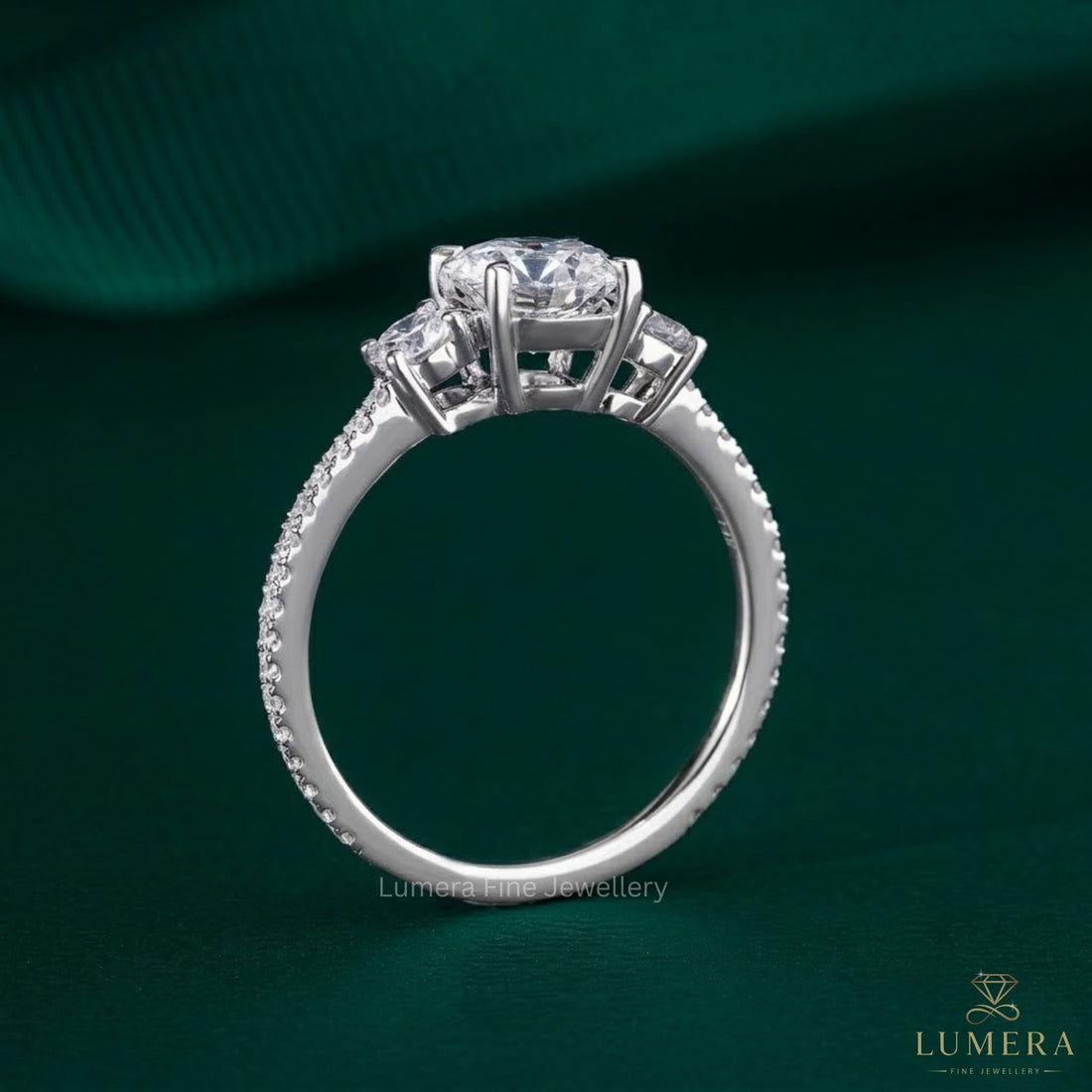 three stone engagement ring diamond with basket engagement ring.