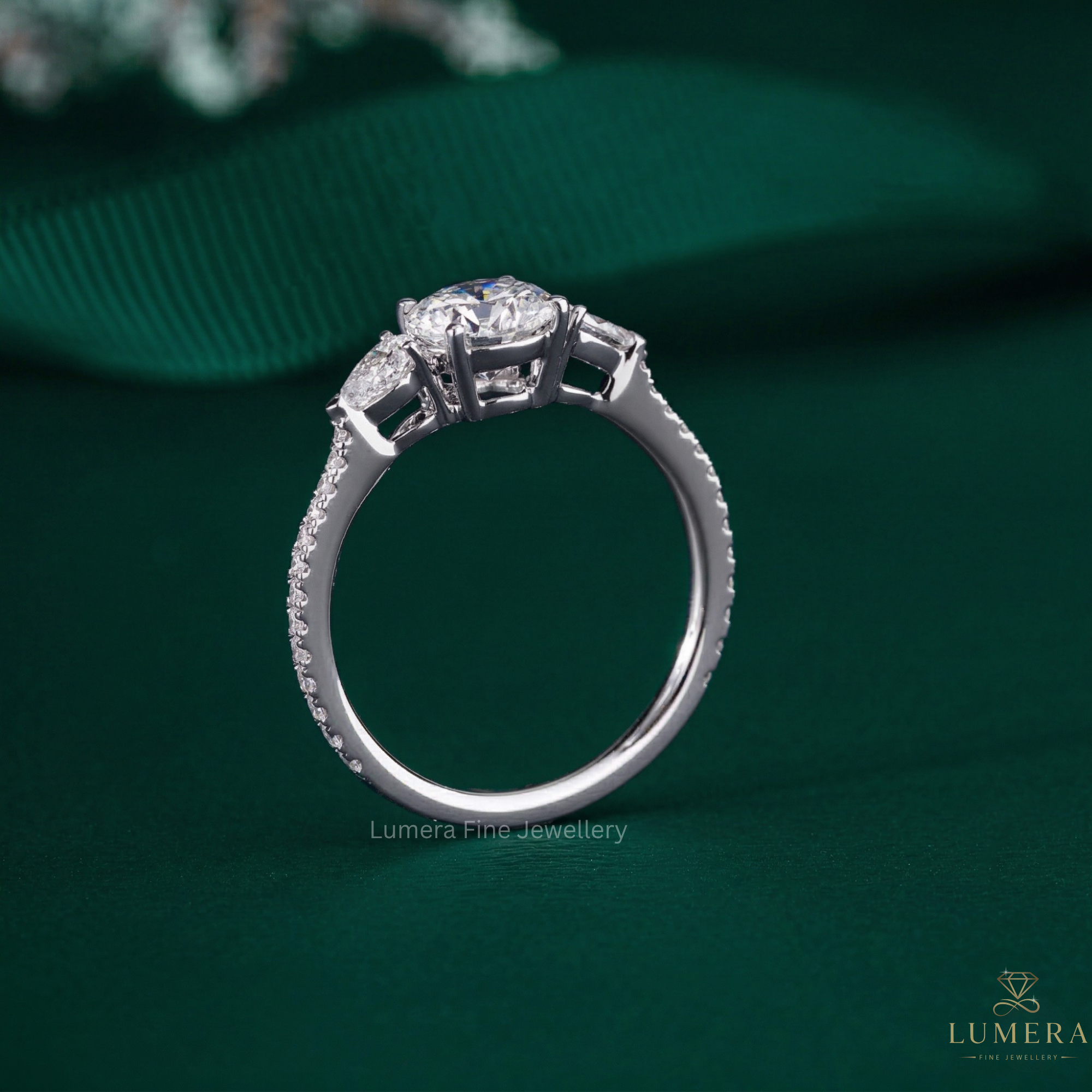 customized ring with handmade ring.
