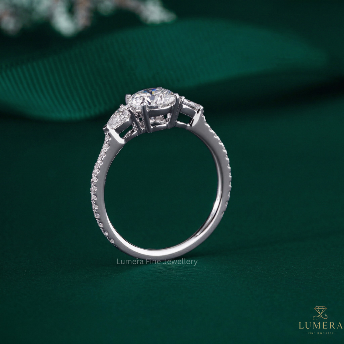 customized ring with handmade ring.
