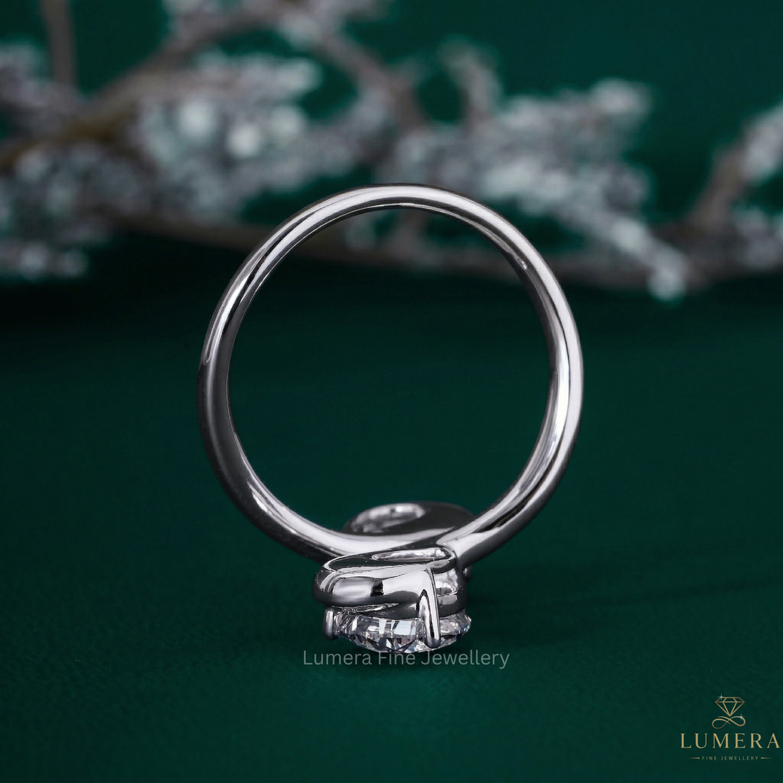 Toi et moi engagement ring with Two stone diamond ring.