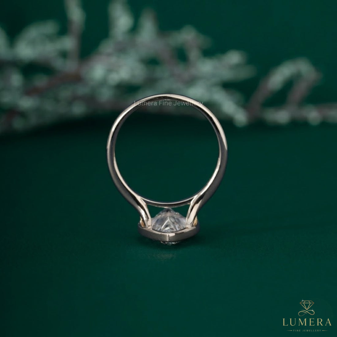 Pear diamond ring with pear solitaire ring.