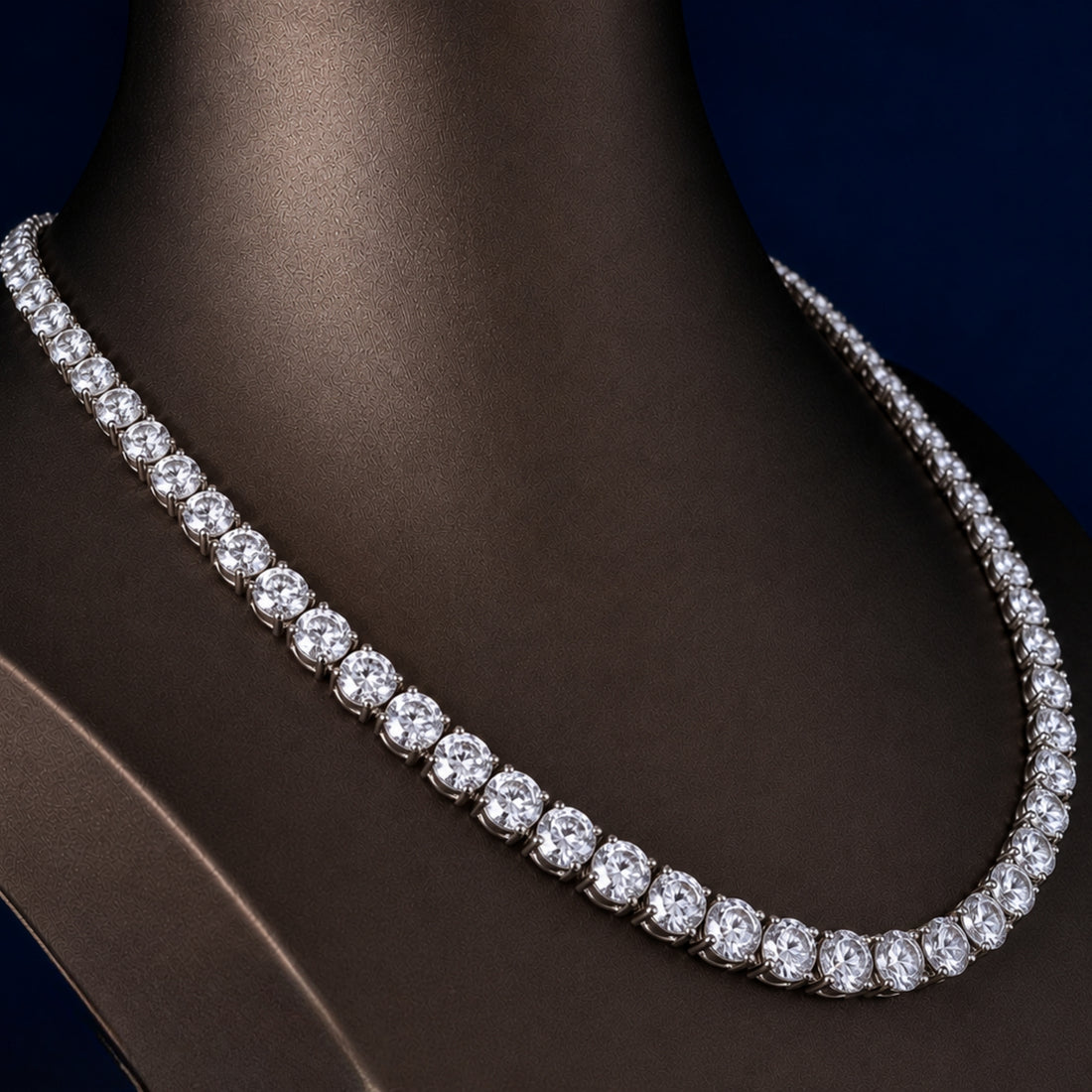 single line diamond necklace with dainty diamond strand necklace.