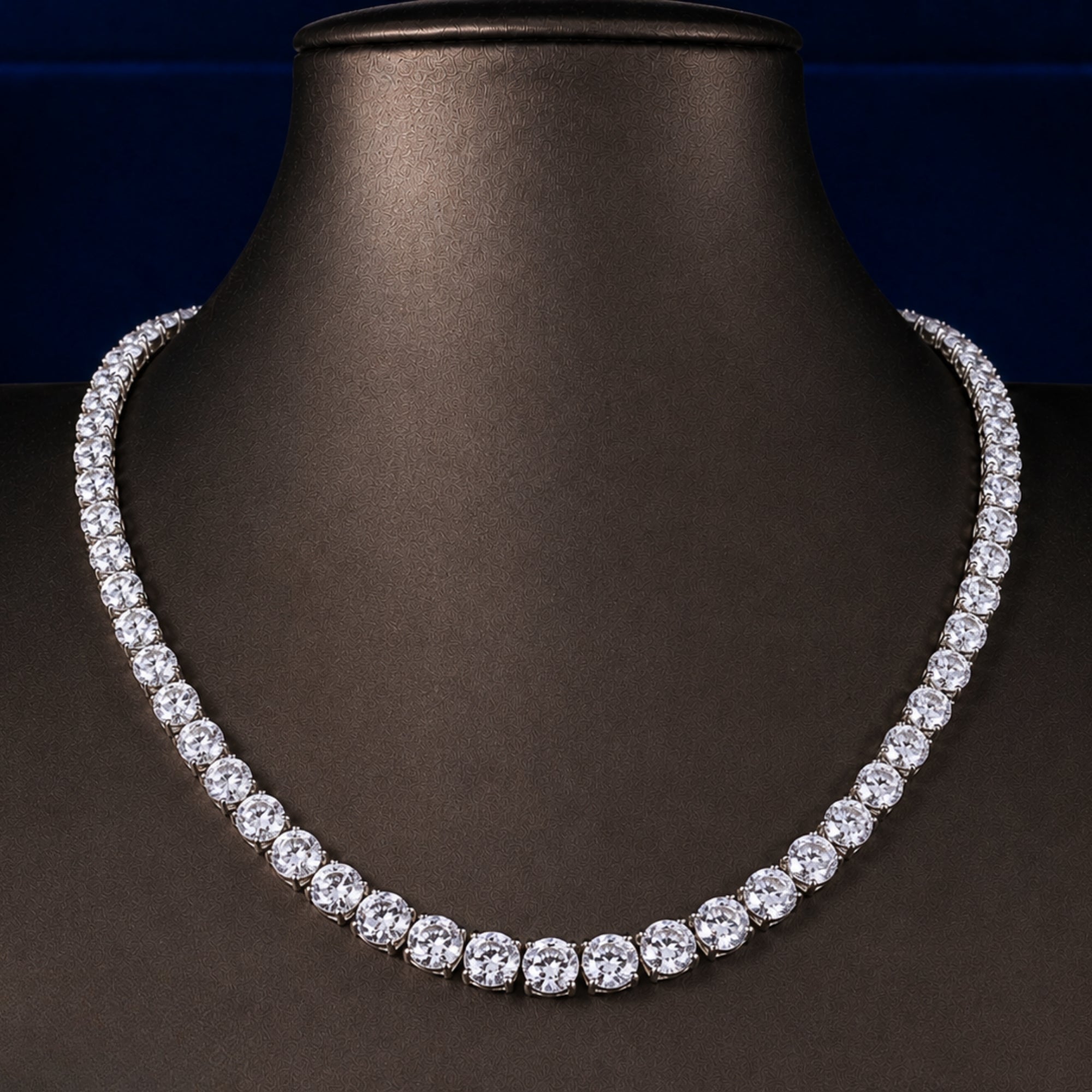 lab diamond tennis necklace with eternity tennis necklace.