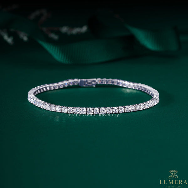 tennis bracelet round diamonds with stackable tennis bracelet.
