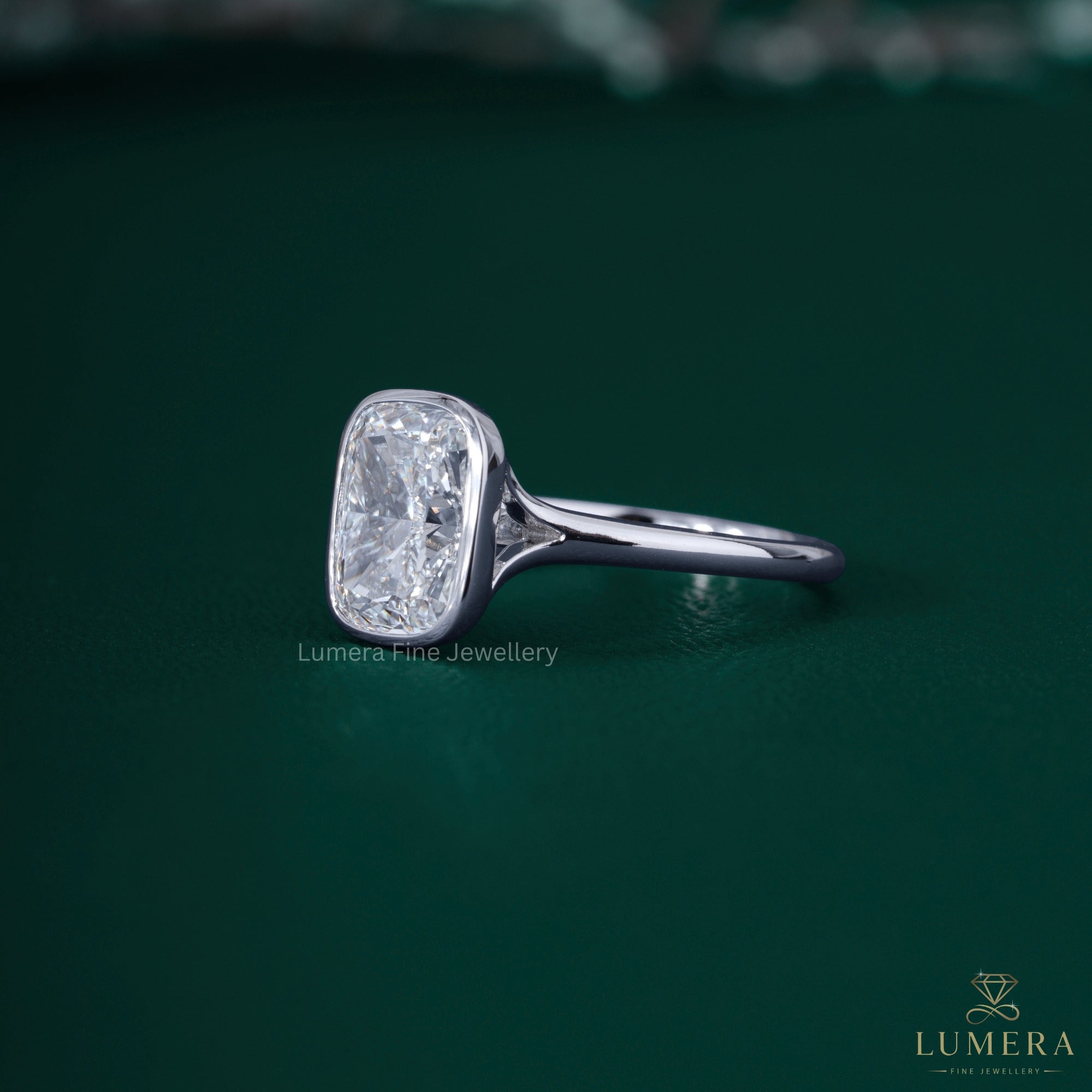 Solitaire engagement ring for women with lab grown diamond solitaire ring.