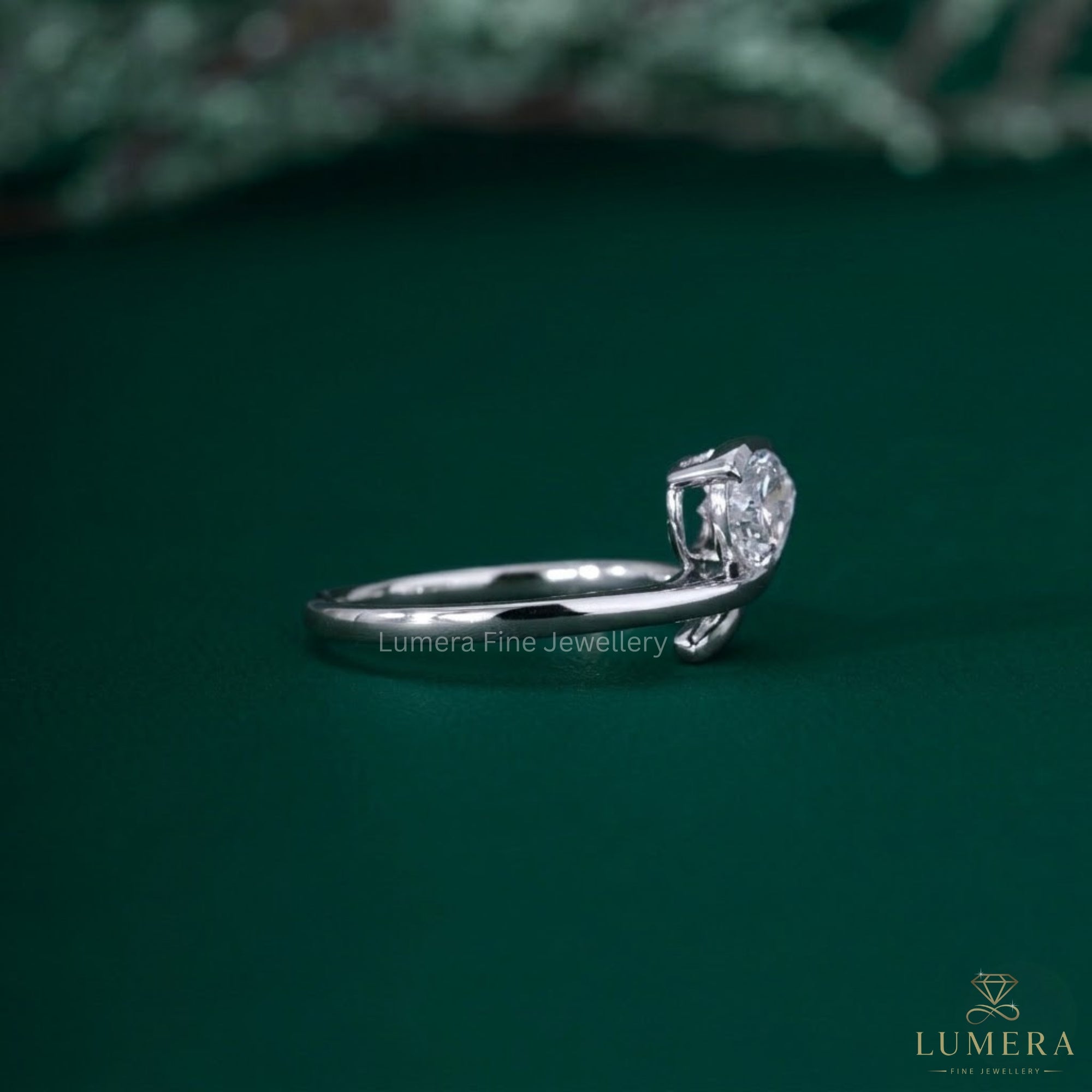 Bypass engagement ring with Bypass setting ring.
