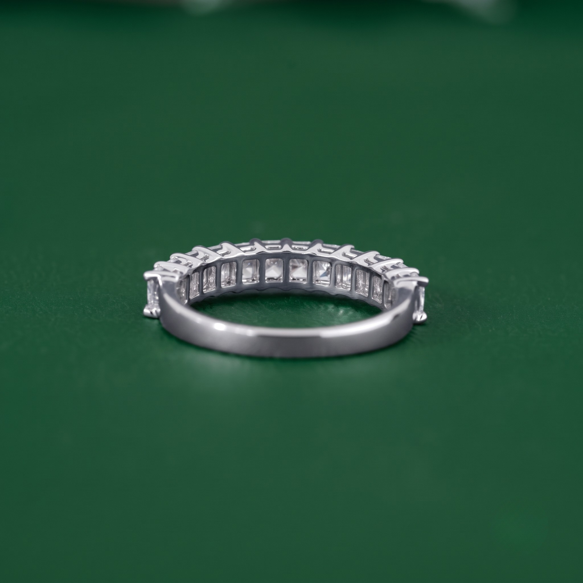 Radiant Cut Wedding Band In Solid Gold